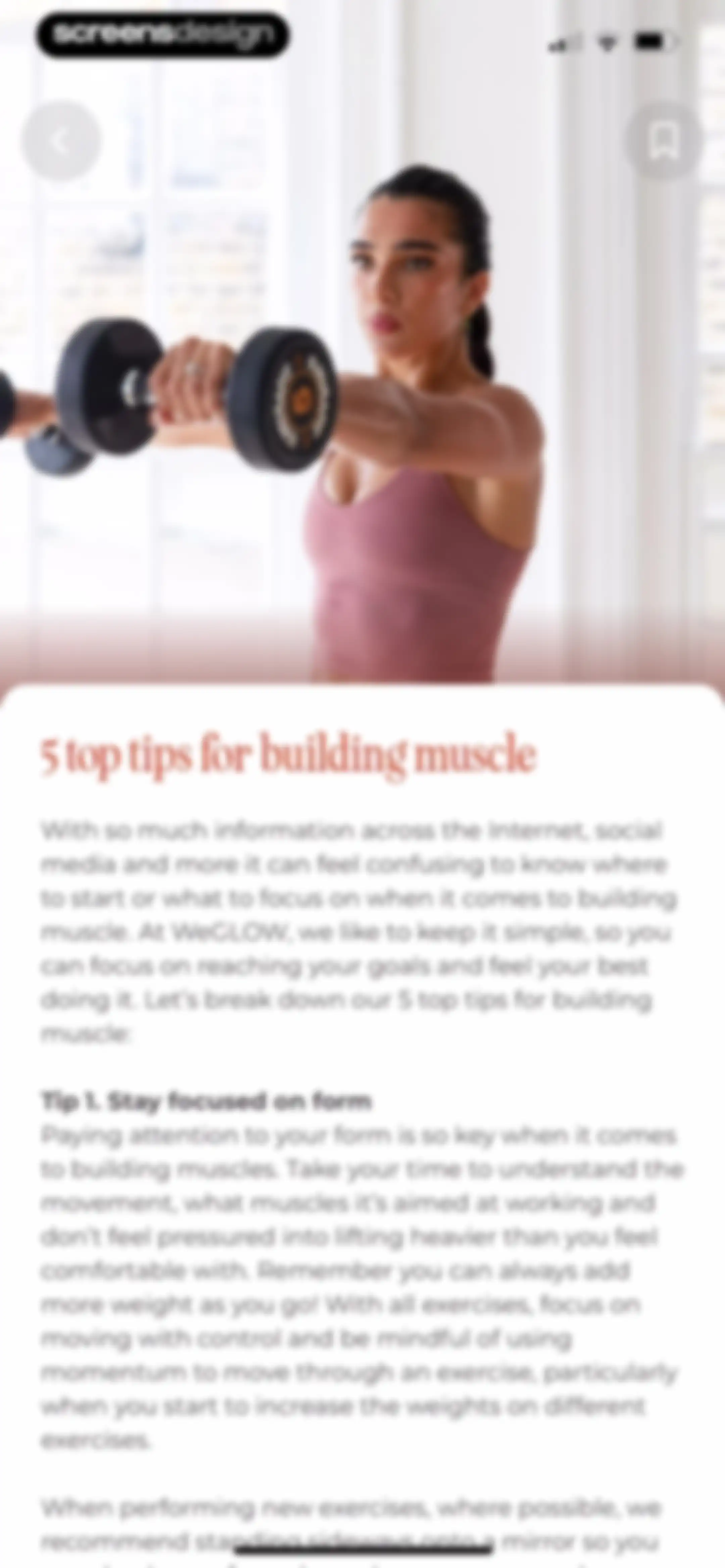 WeGLOW: Home Workout for Women screen 156
