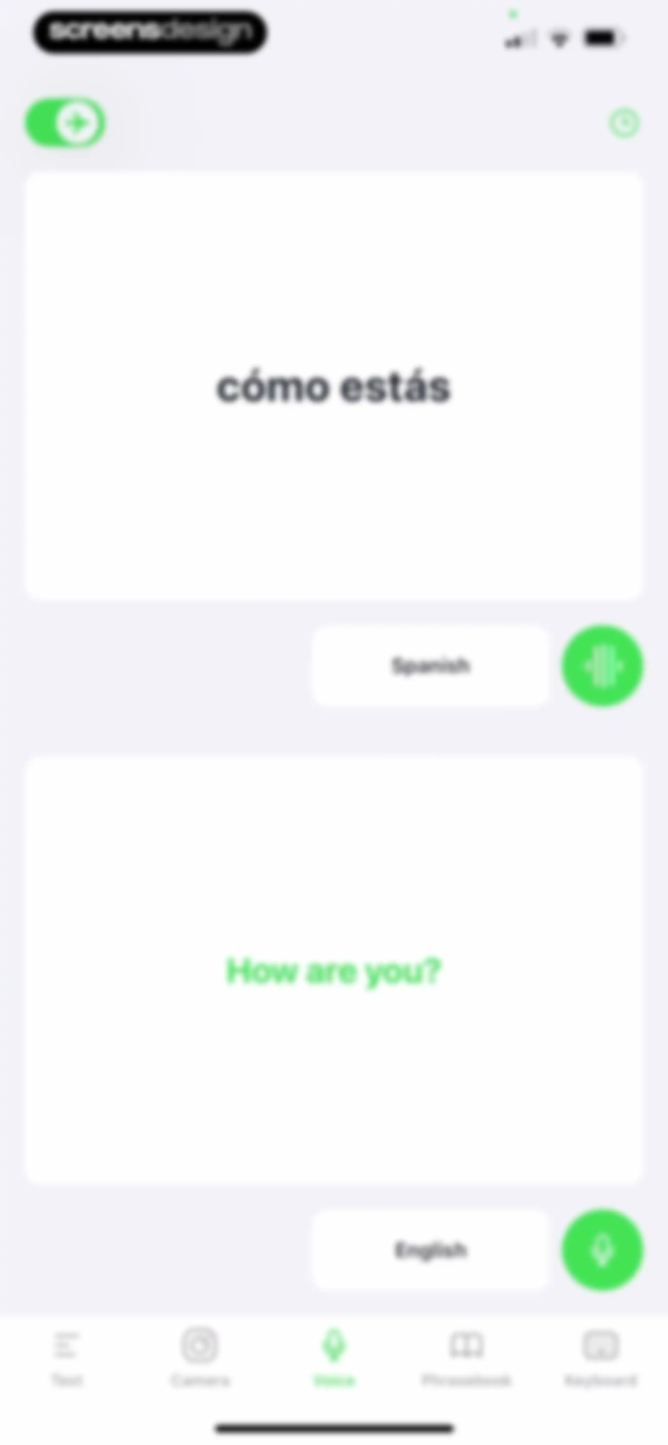 iTranslate Translator screen 60
