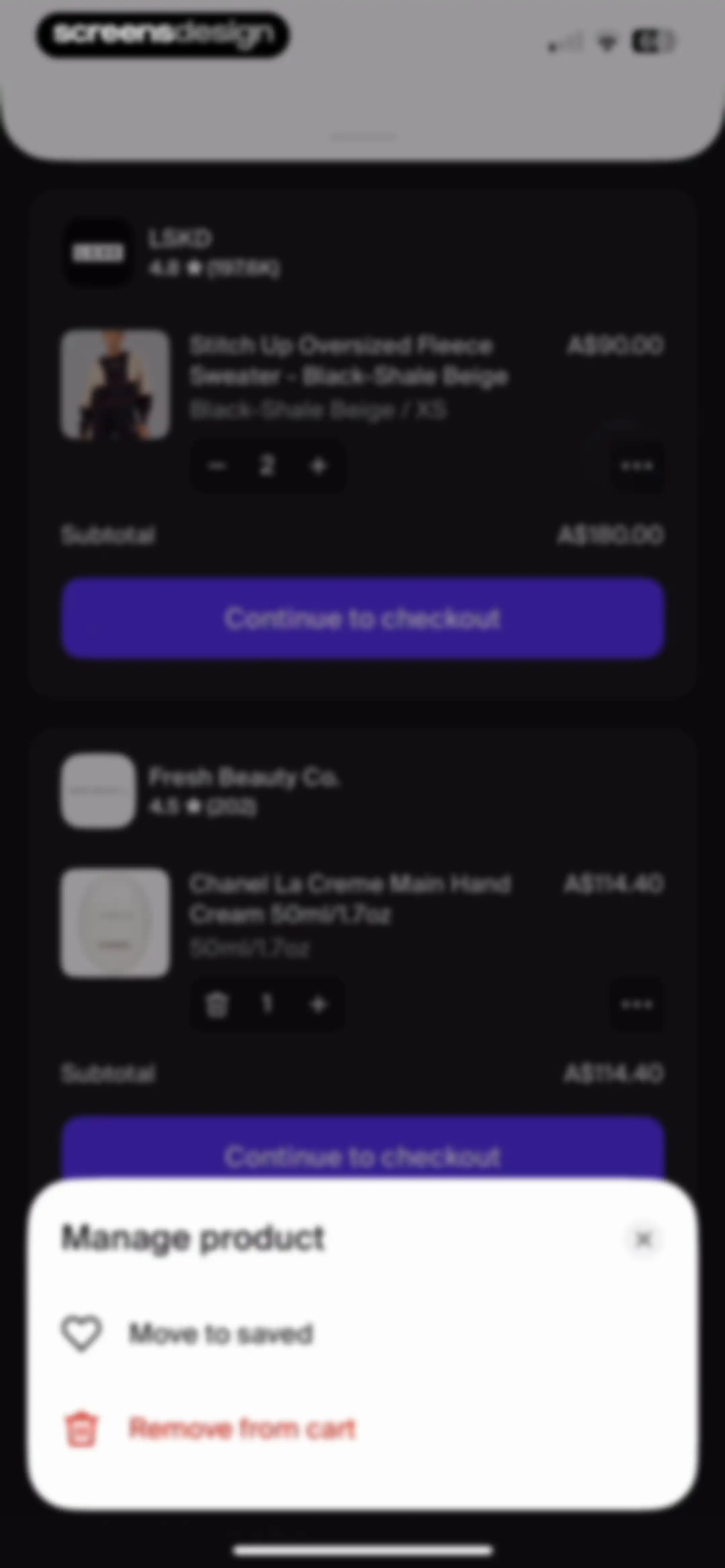 Shop: All your favorite brands screen 128