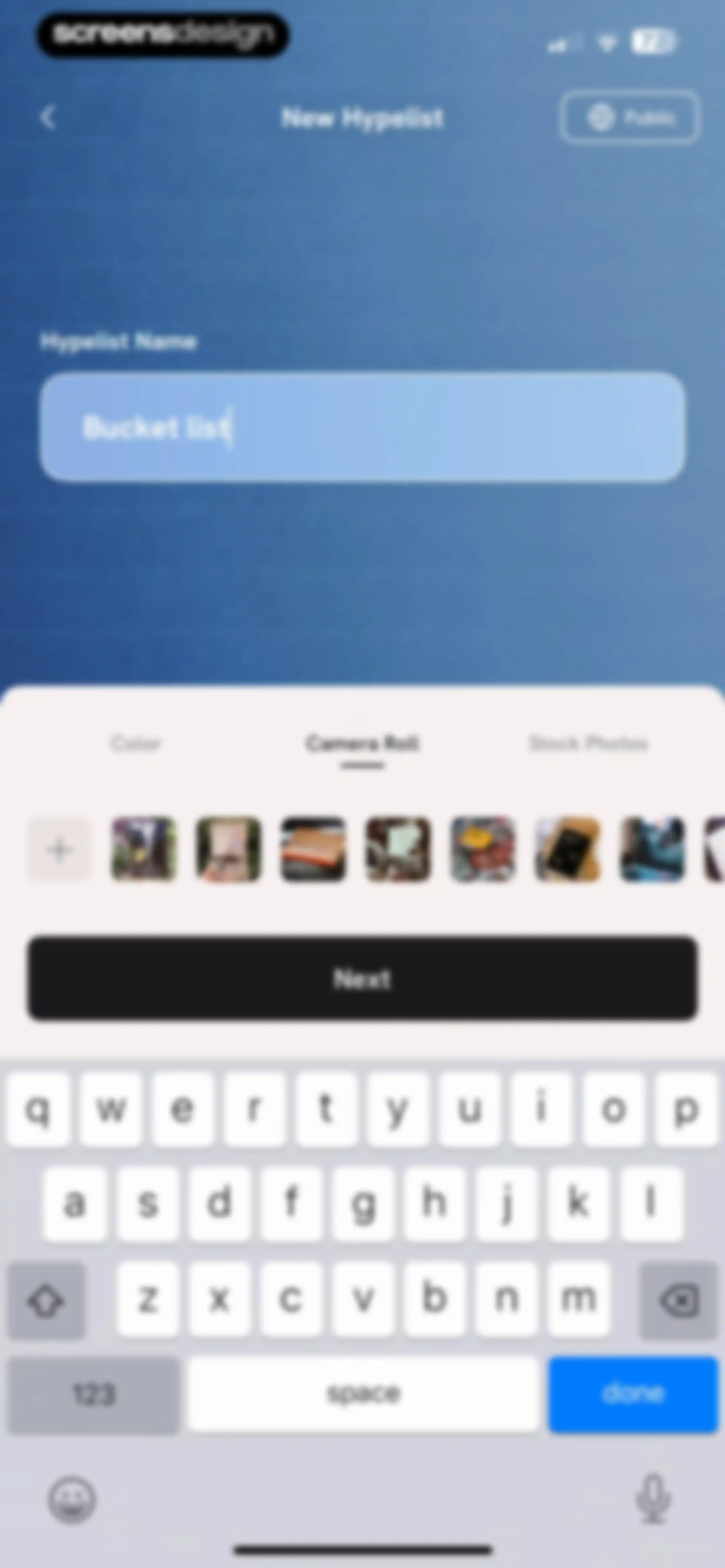 Hypelist: Create & Share Lists screen 135