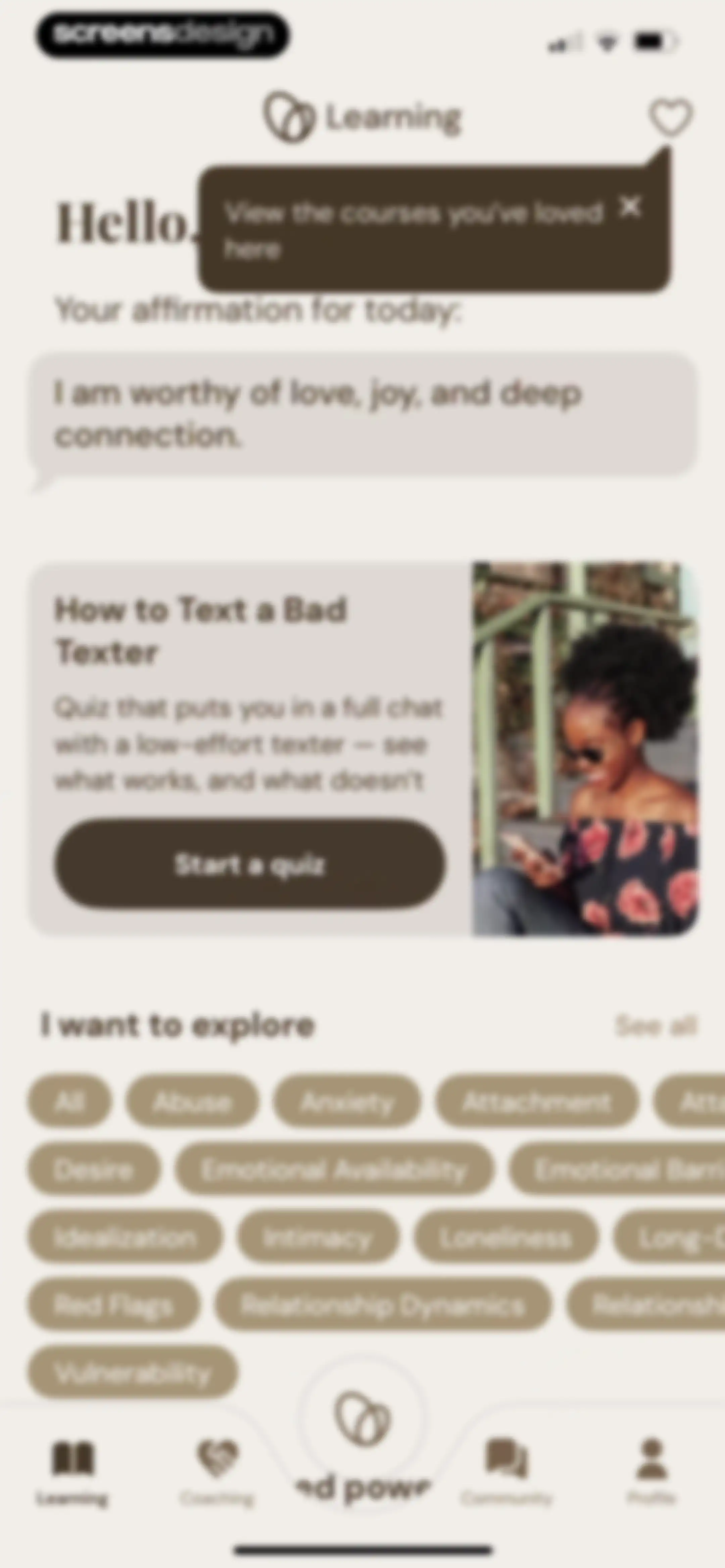Affemity: Relationship Coach screen 71