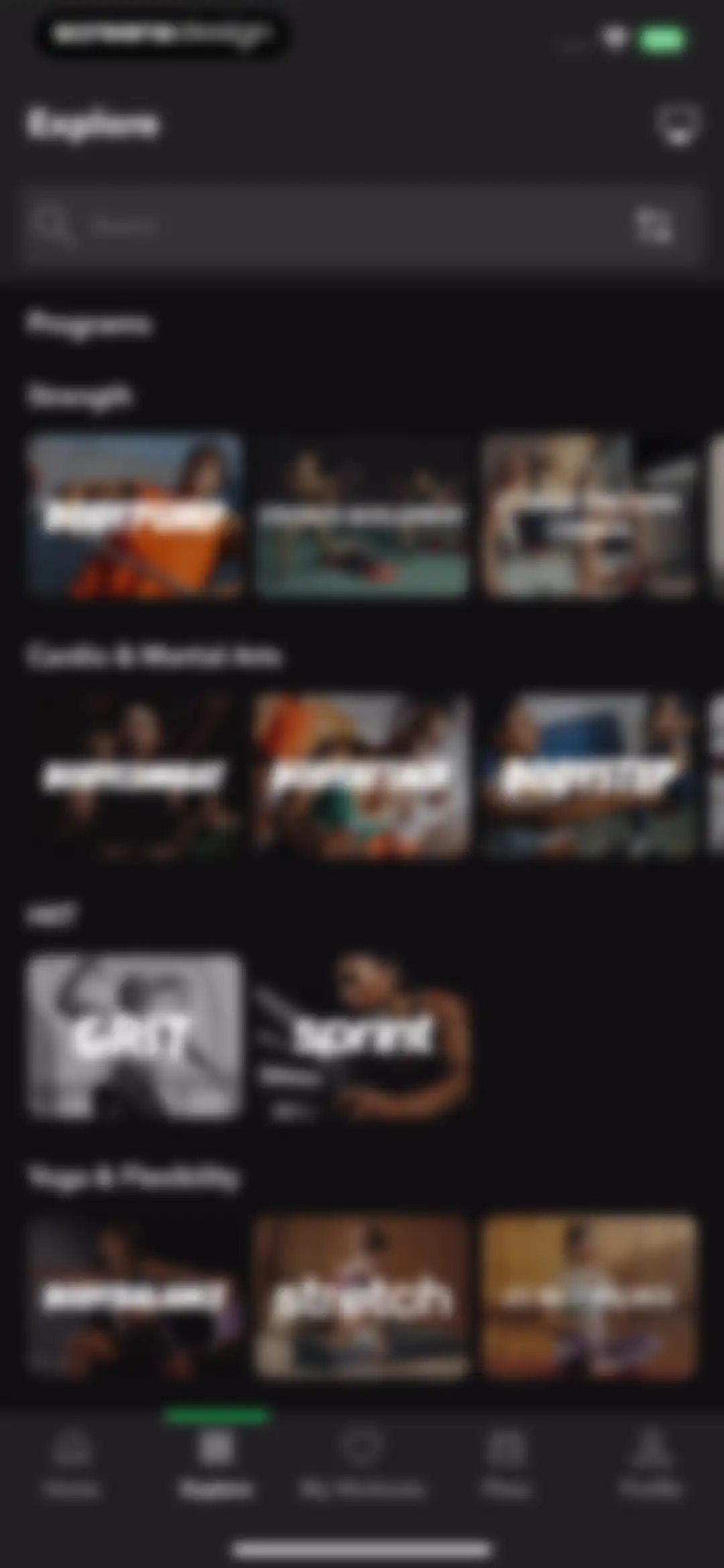 LES MILLS+: home workout app screen 25