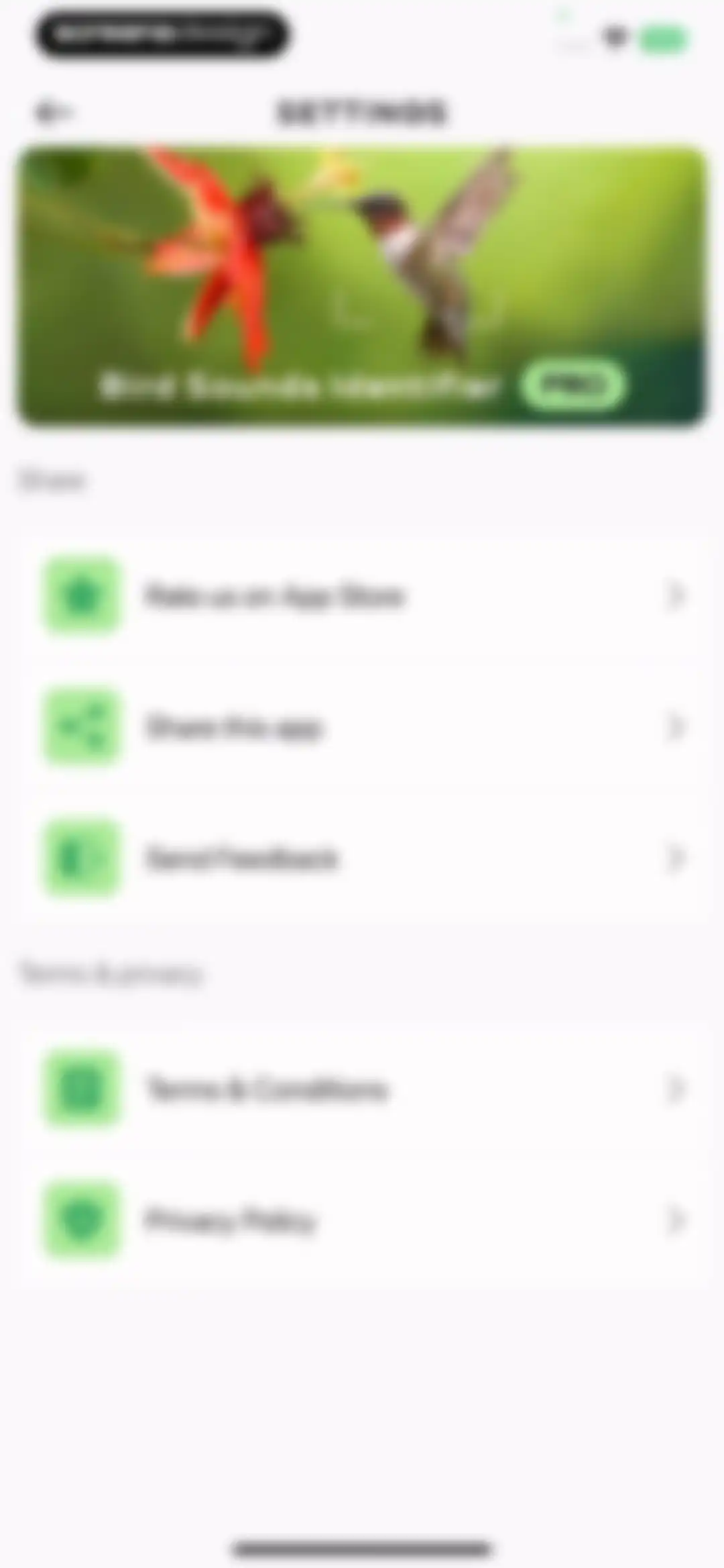 Bird Sounds Identifier Call ID screen 47