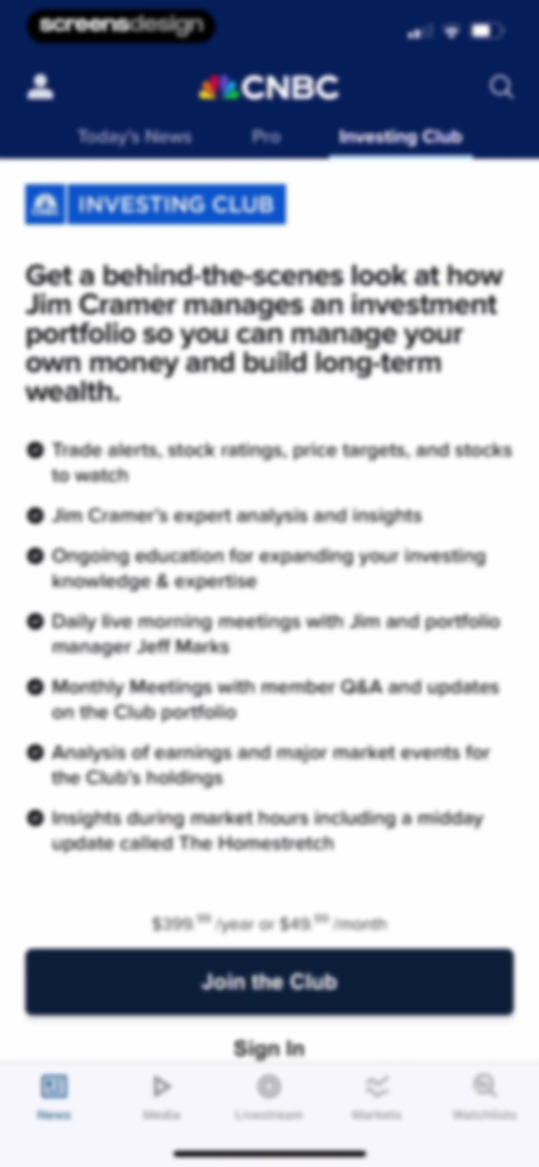 CNBC: Stock Market & Business screen 29
