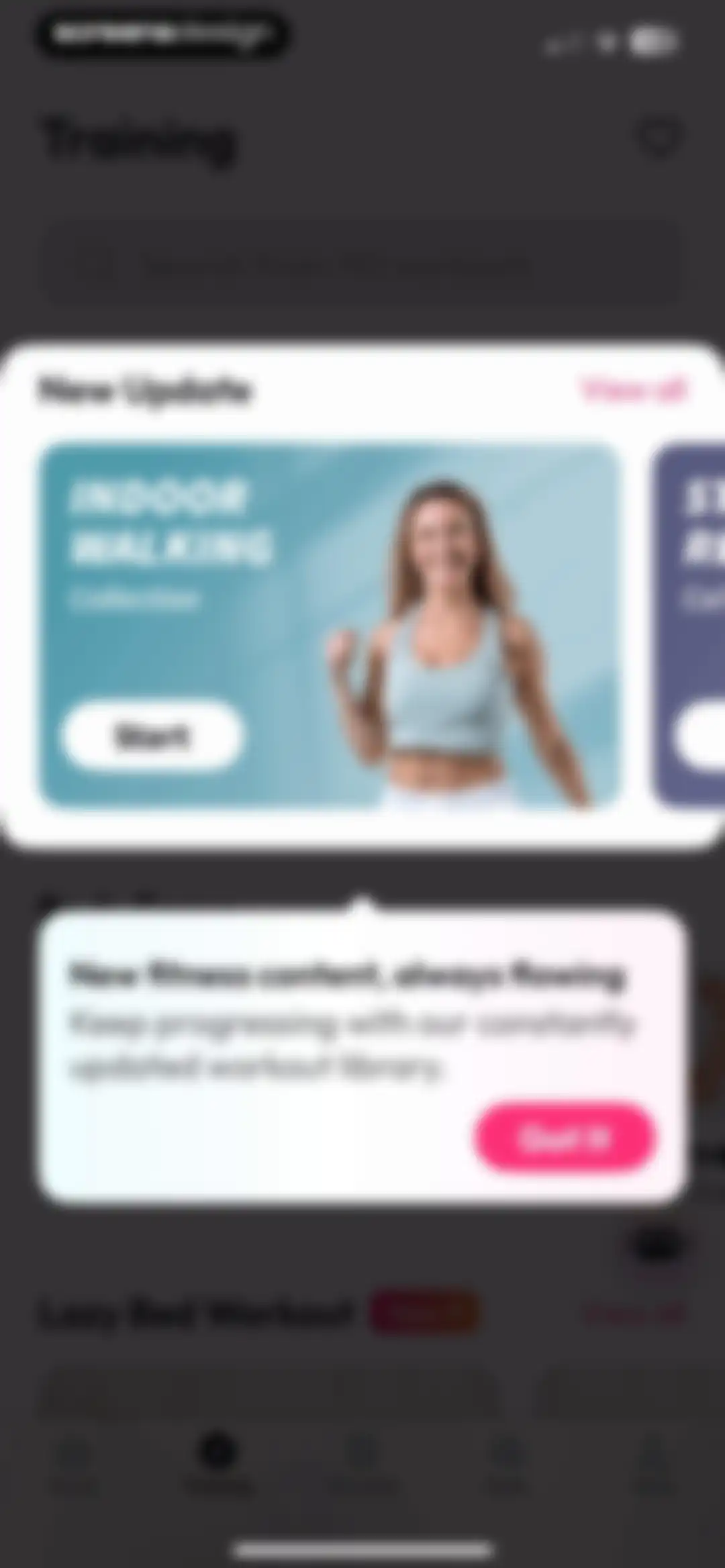 Workout for Women: Fit at Home screen 124