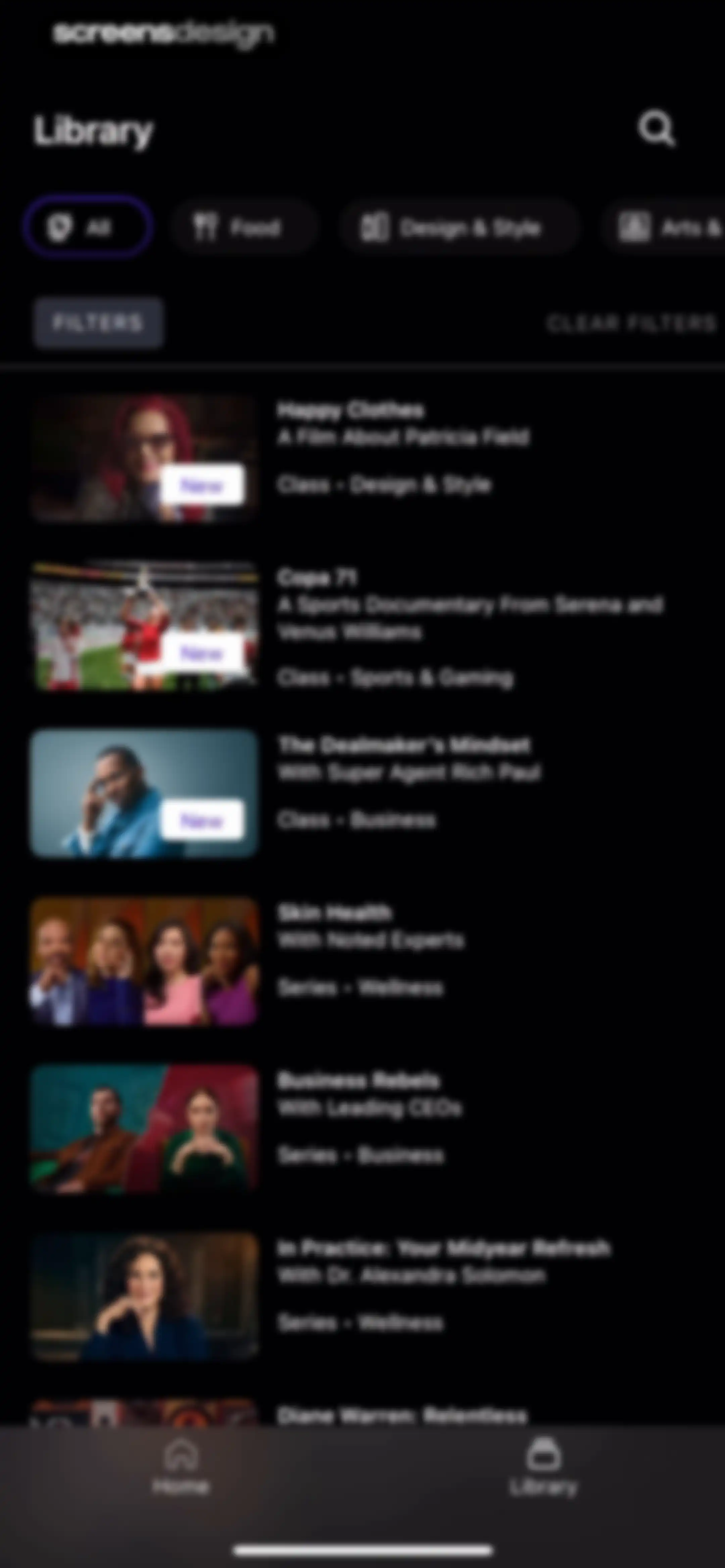MasterClass: Online Classes screen 27