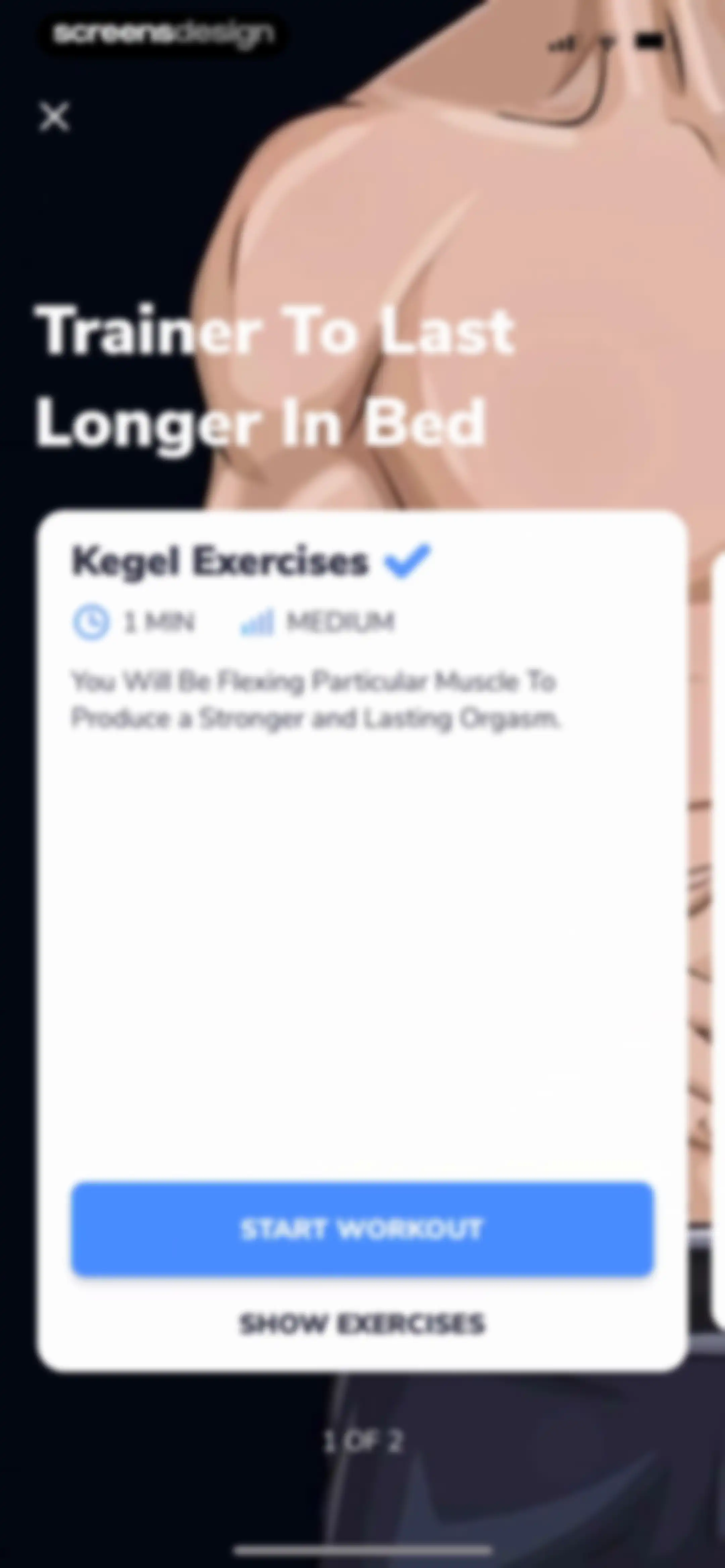 Workouts For Men: Gym & Home screen 84