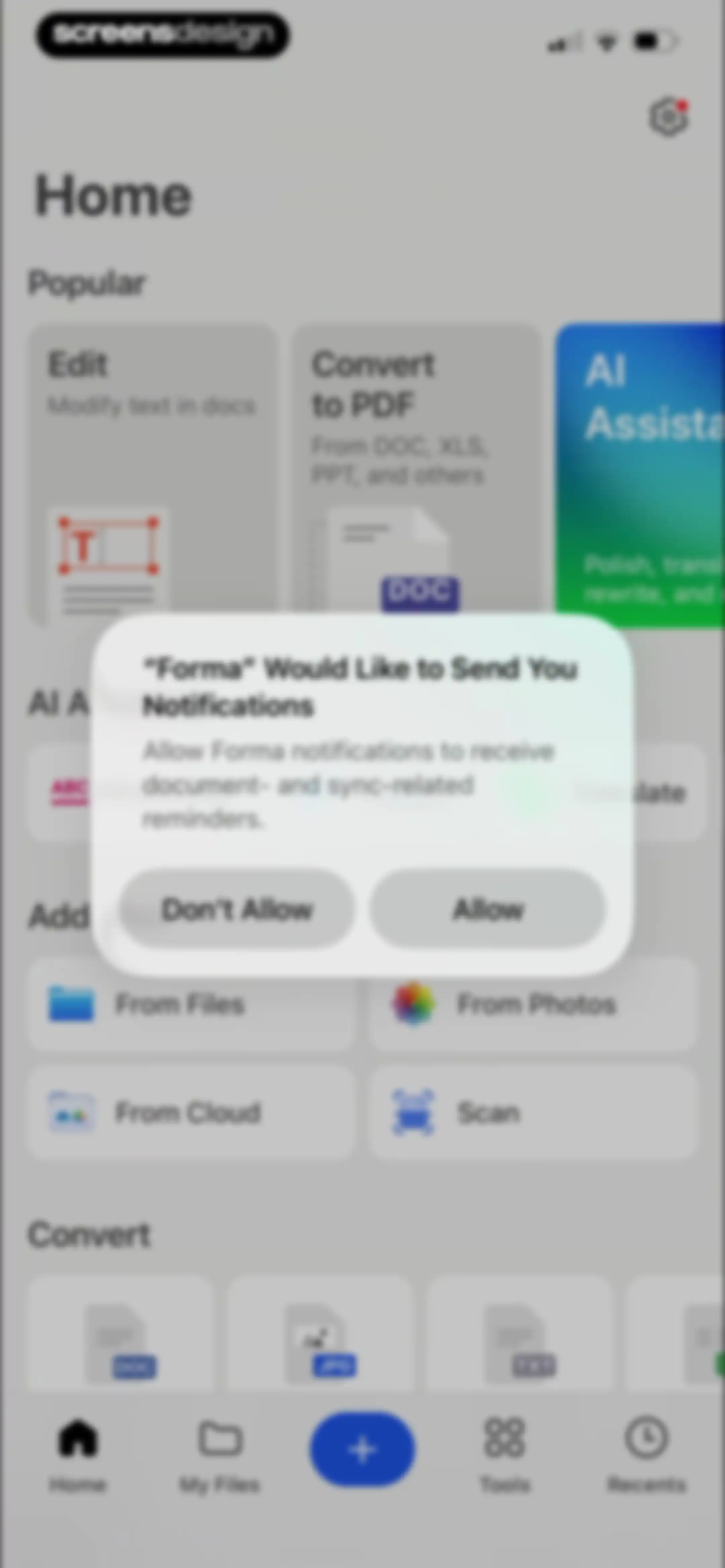 Forma: PDF Document Editor screen 17