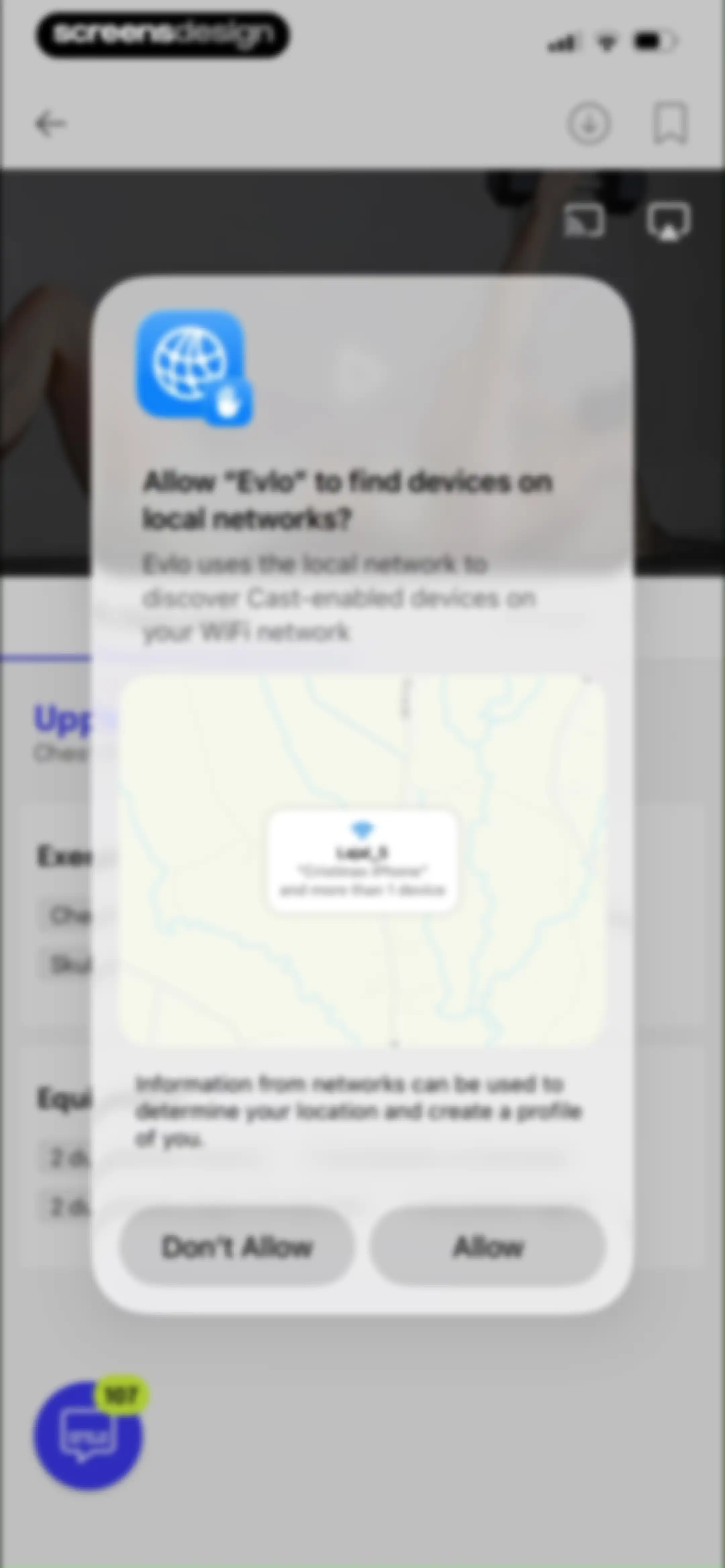 Evlo Fitness screen 9
