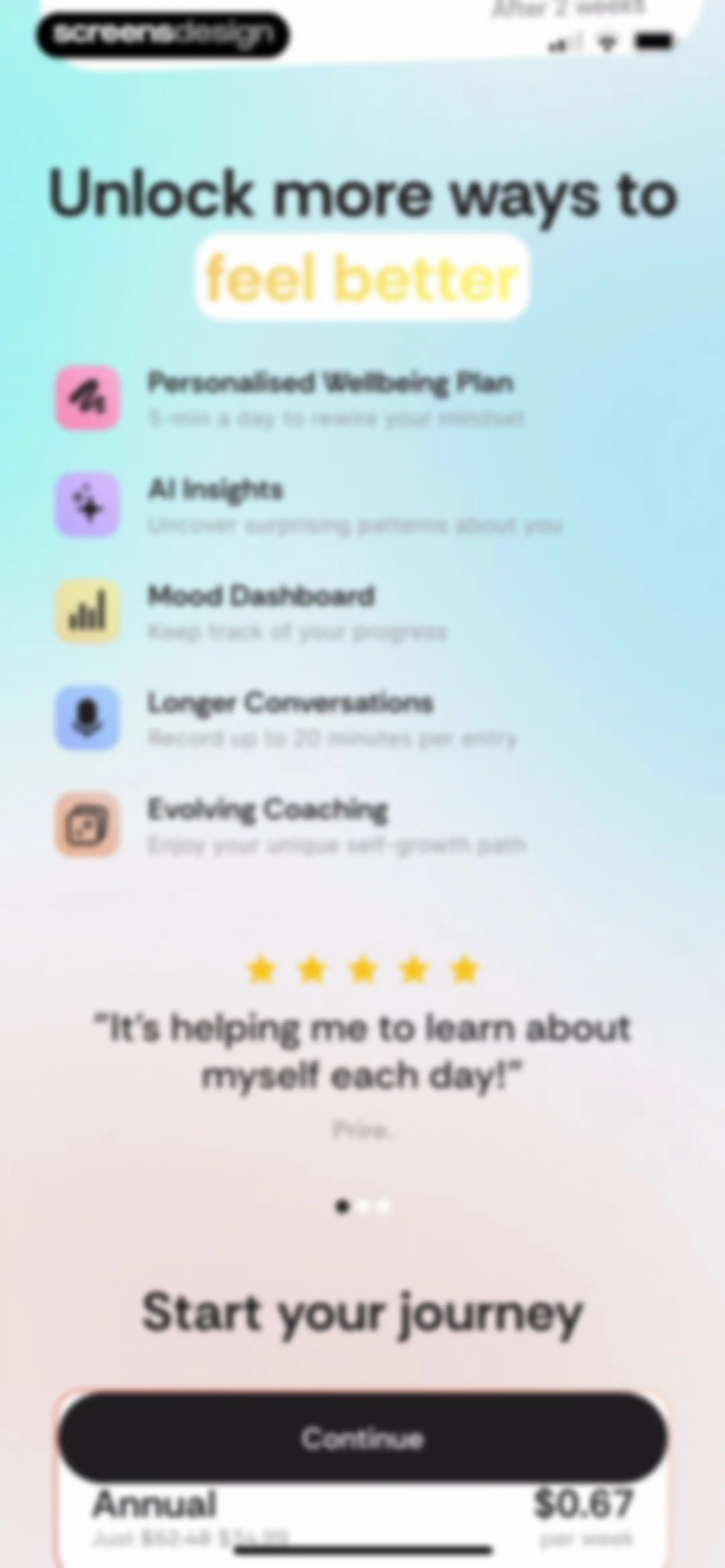 Lightly: Wellbeing Coaching screen 28