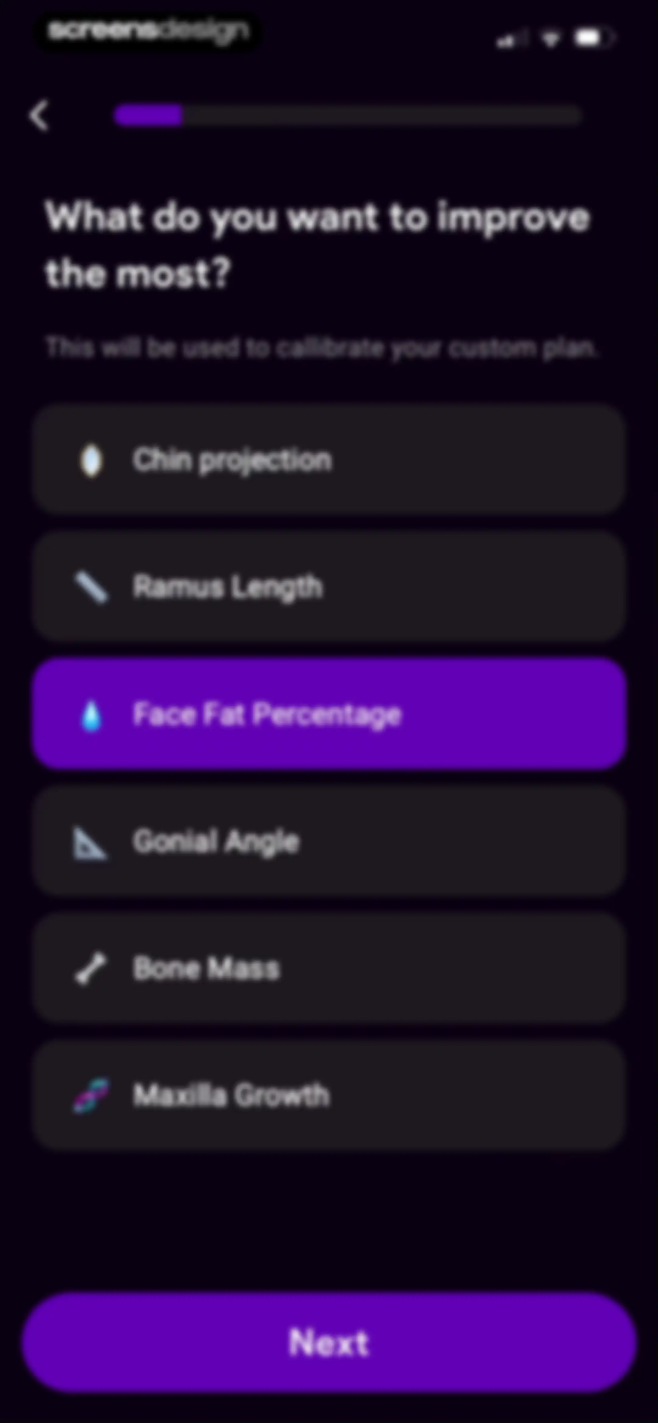 JawMax screen 4