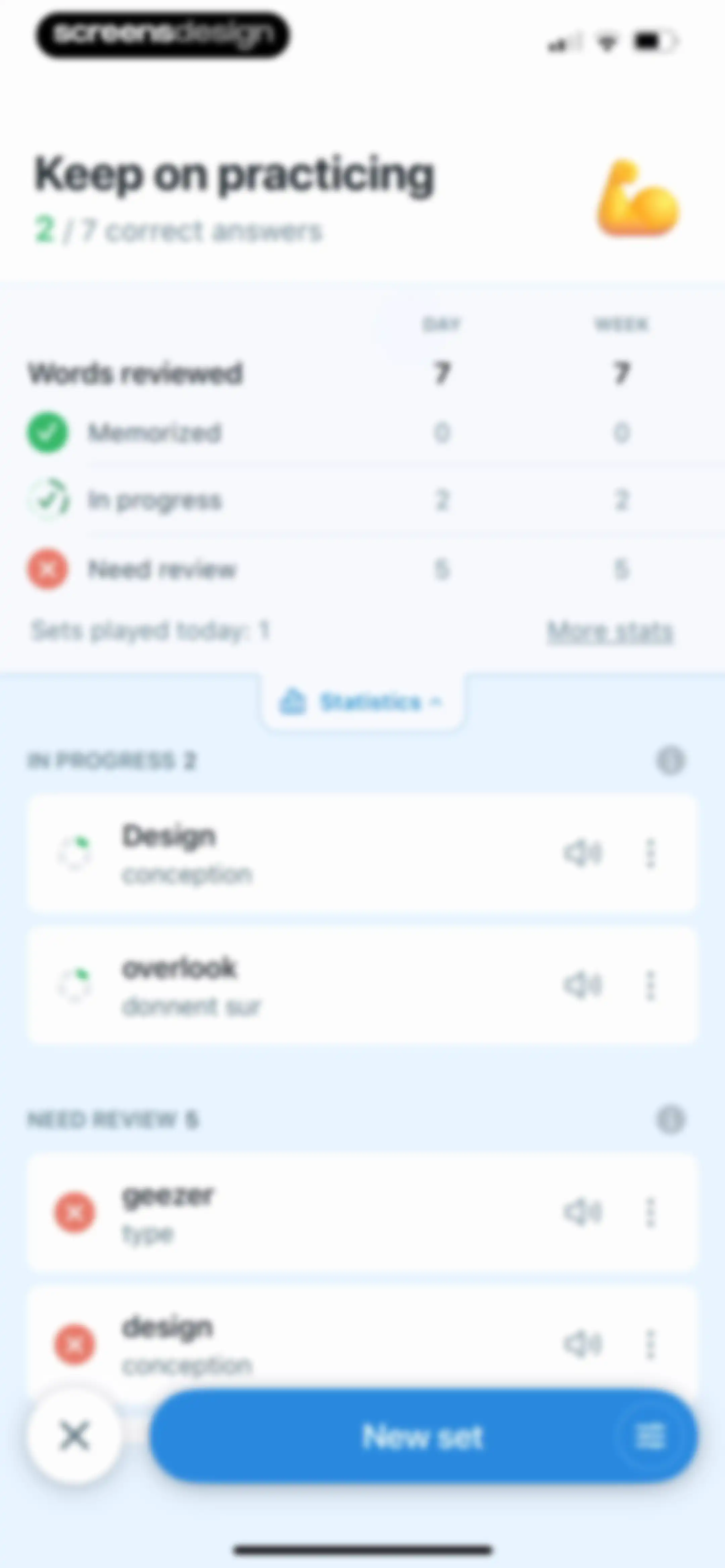 Reverso translate and learn screen 59