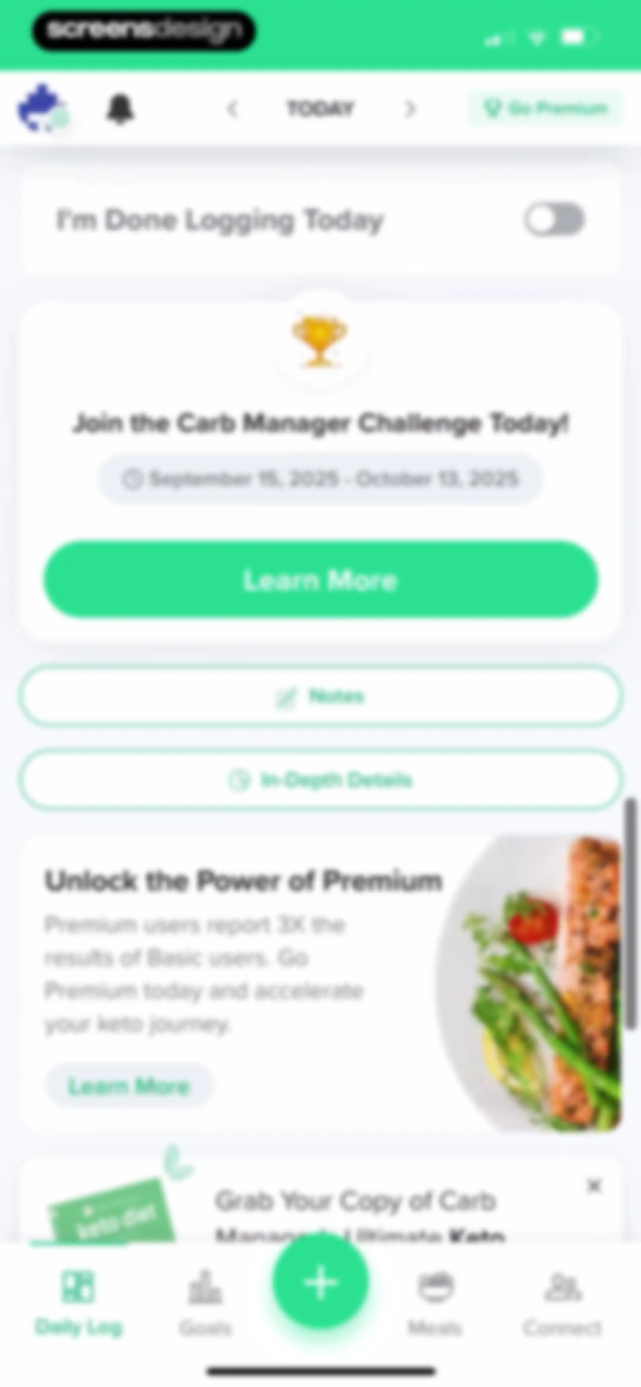 Carb Manager: Keto & Macro Log screen 171