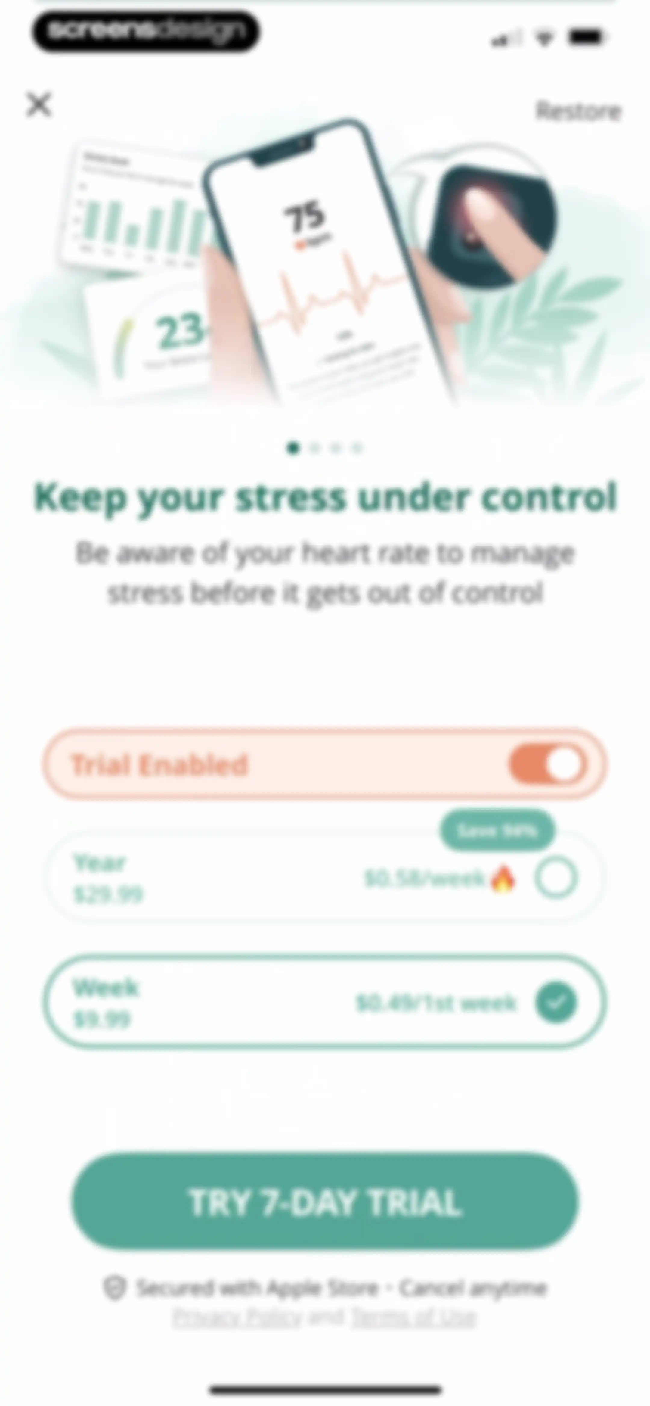 Pulsebit: Heart Rate Monitor screen 68