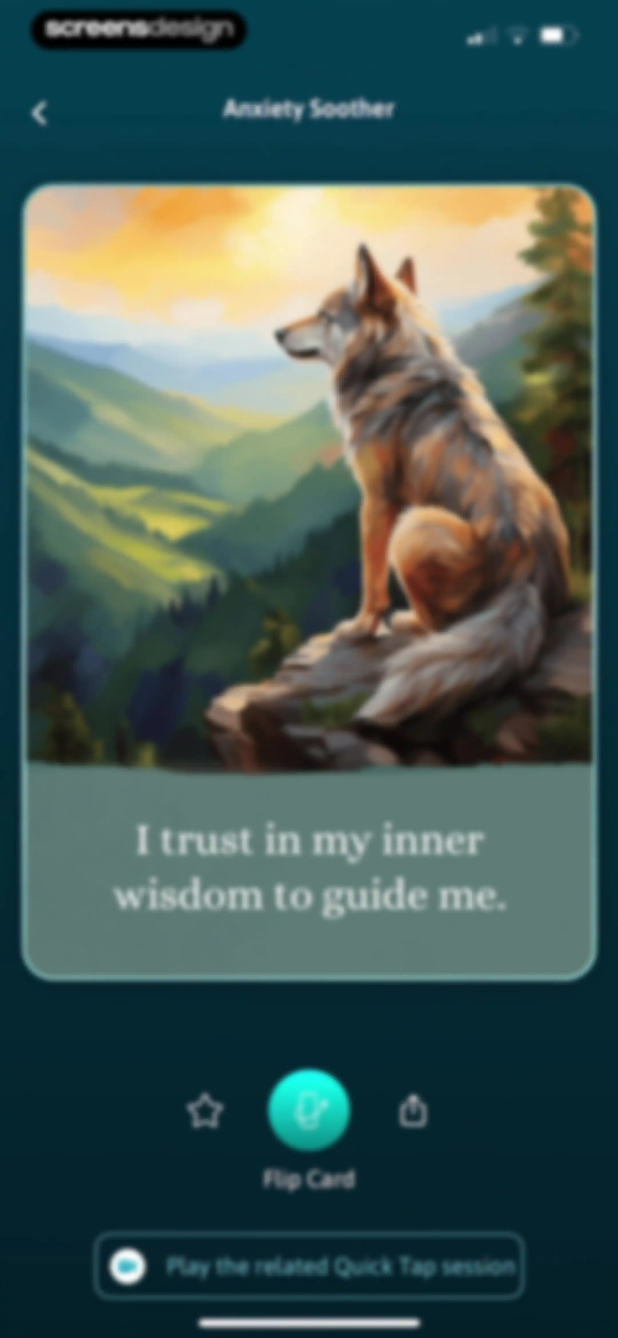 The Tapping Solution screen 40