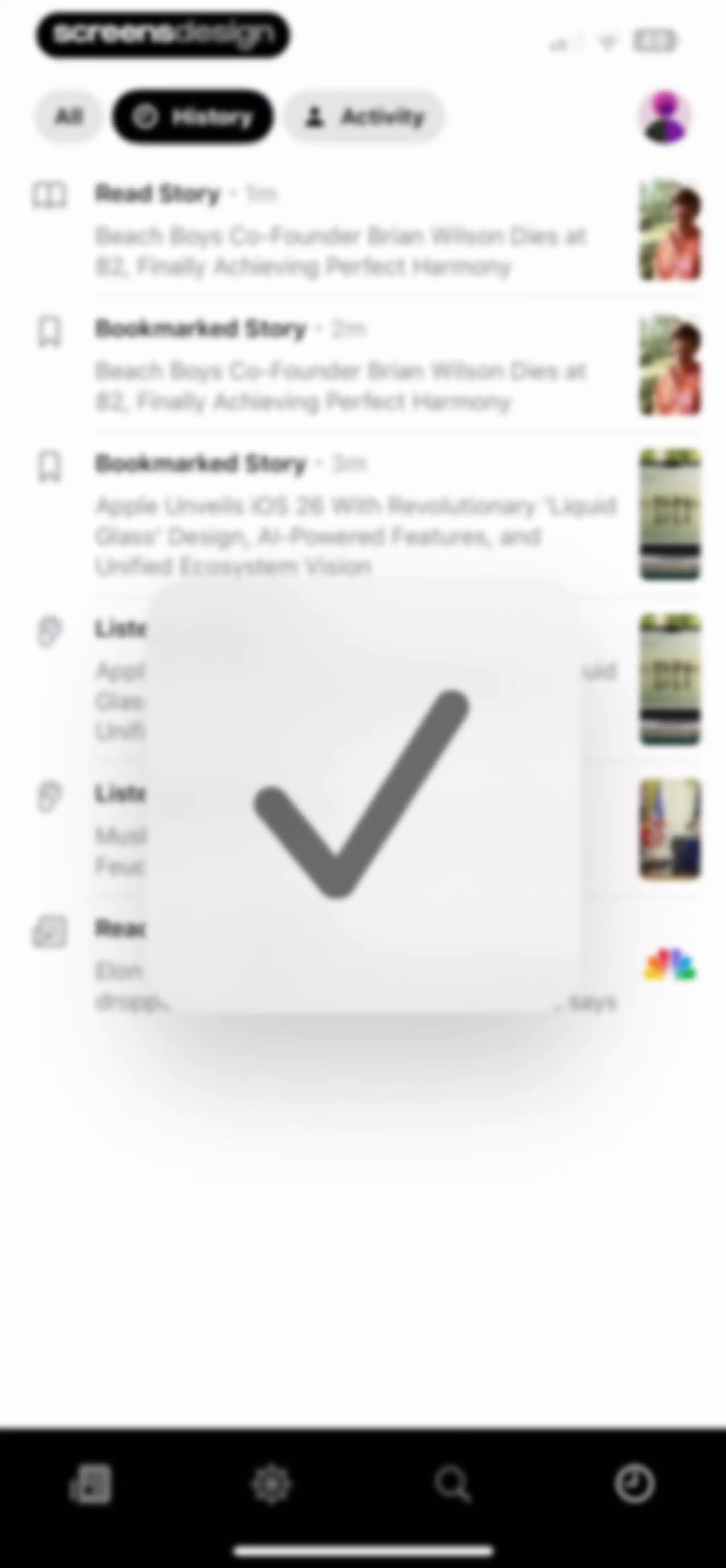 Particle: Personalized News screen 120