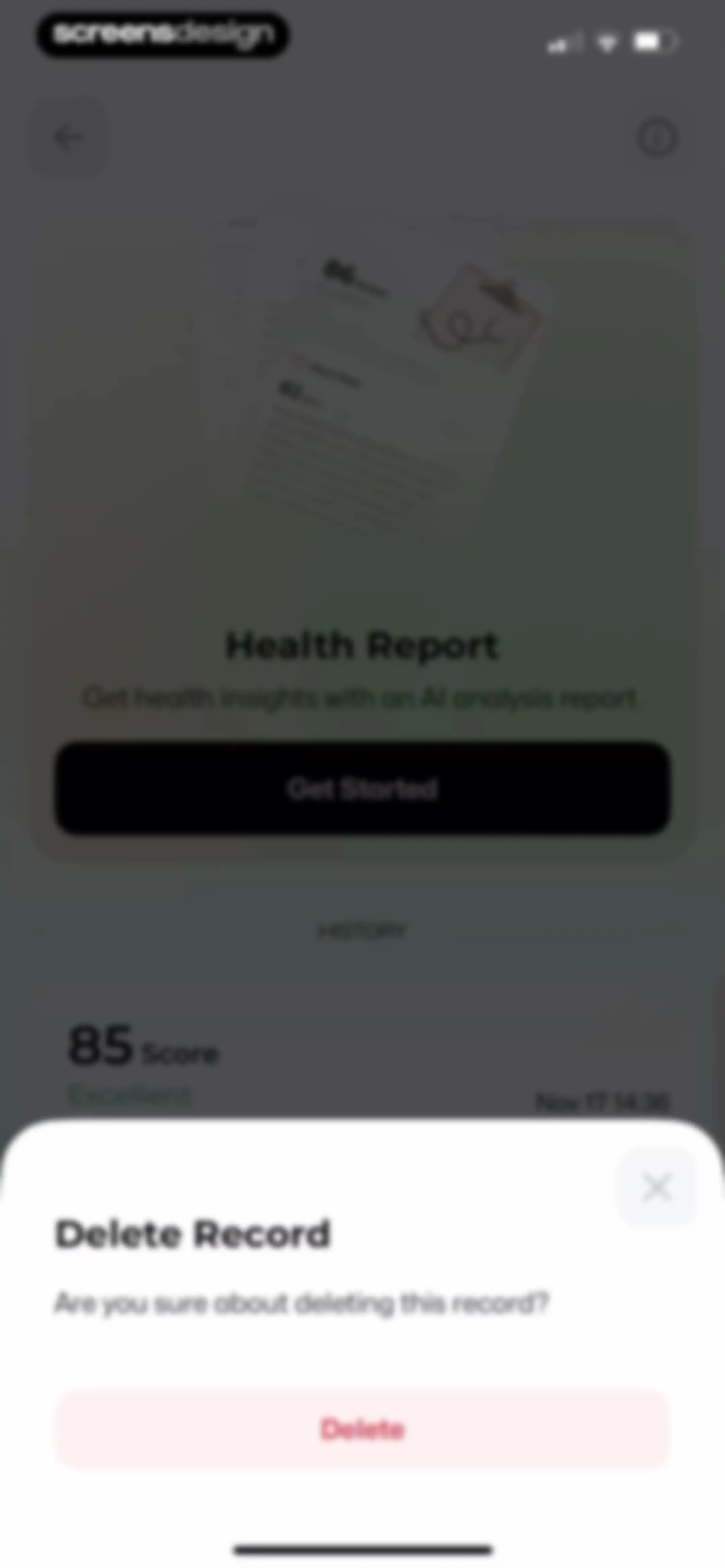 Wellance – AI Health & Balance screen 101