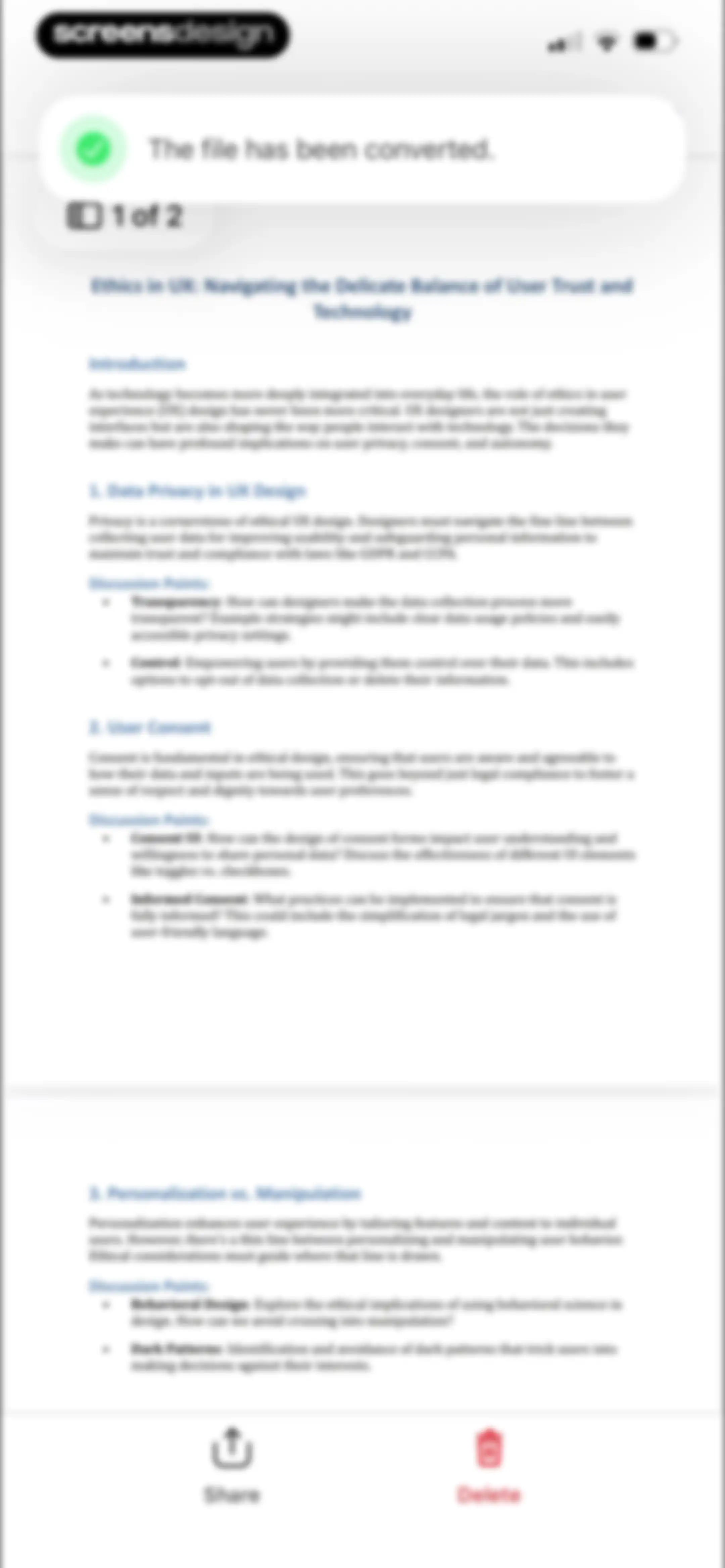 Forma: PDF Document Editor screen 71