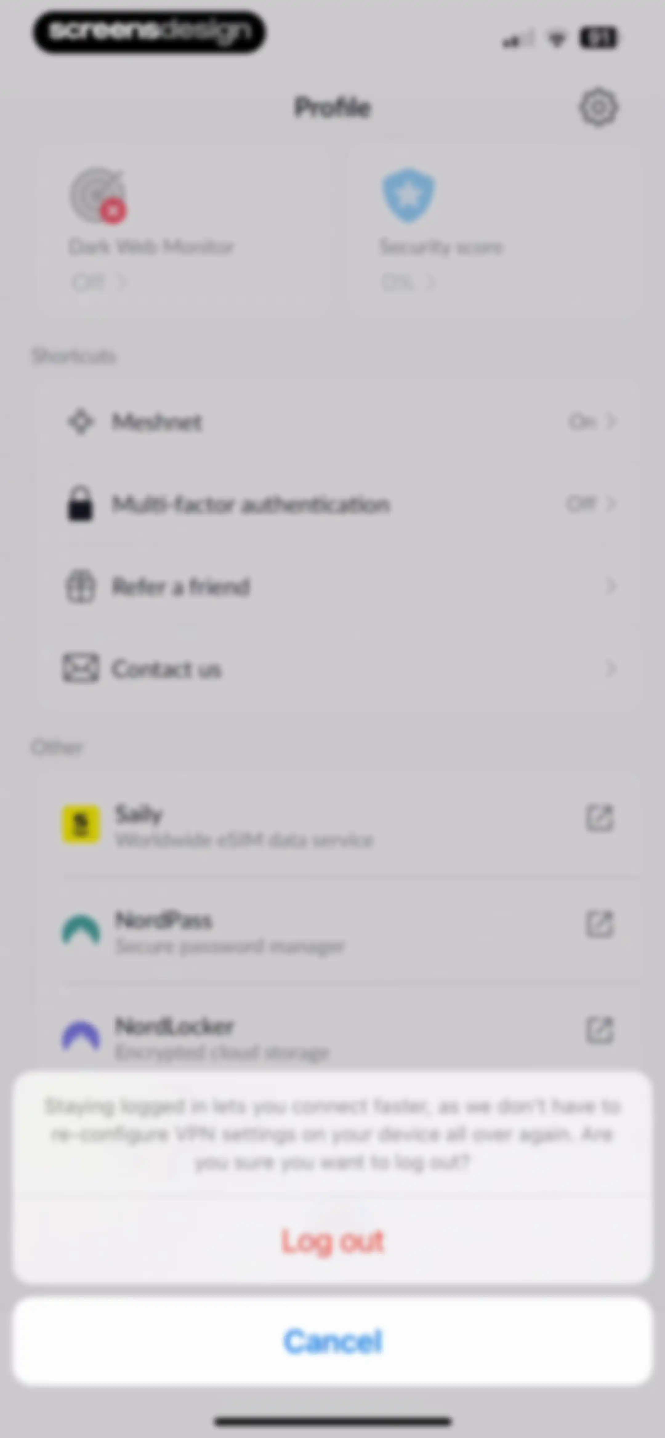 NordVPN: VPN Fast & Secure screen 54