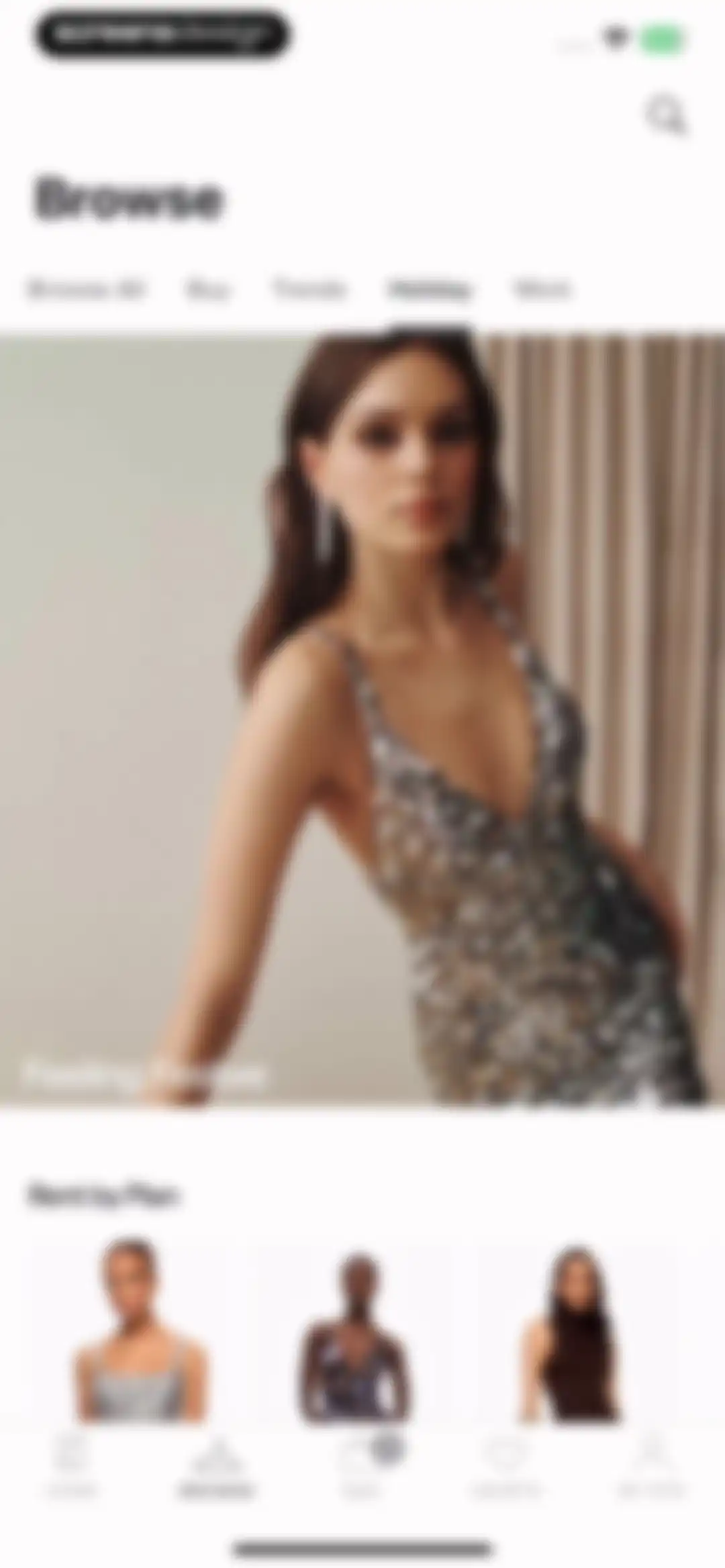Rent the Runway (RTR) screen 73