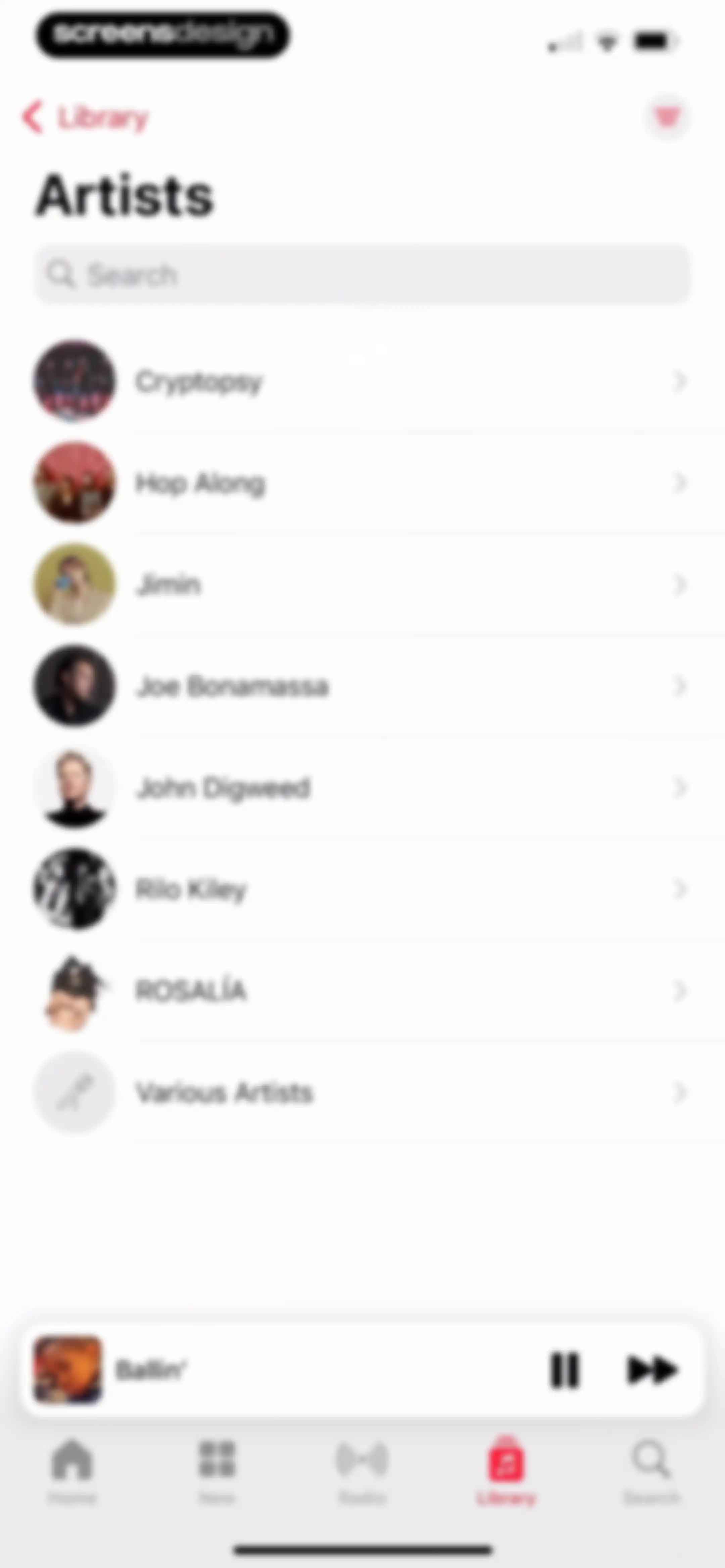 Apple Music screen 122