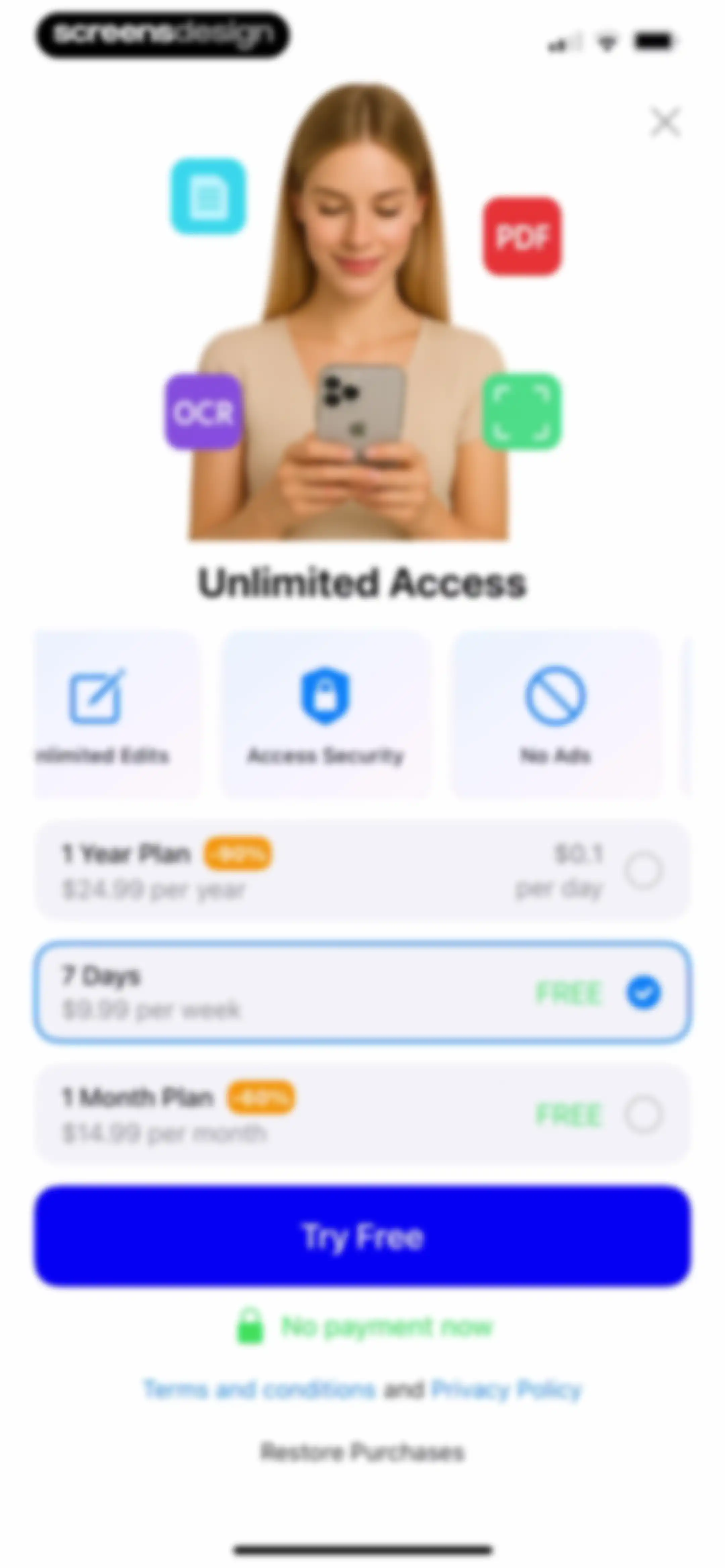 PDF Scanner・Scan Documents App screen 4