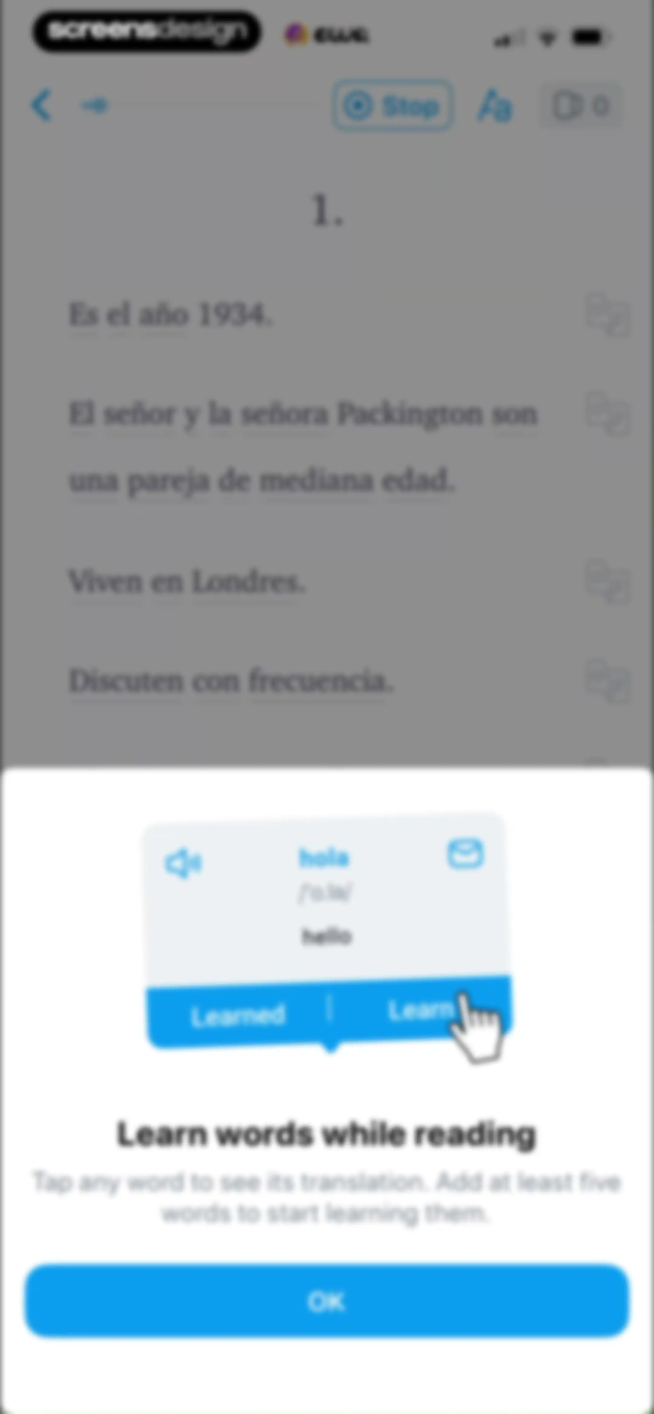 EWA: Learn Languages screen 42
