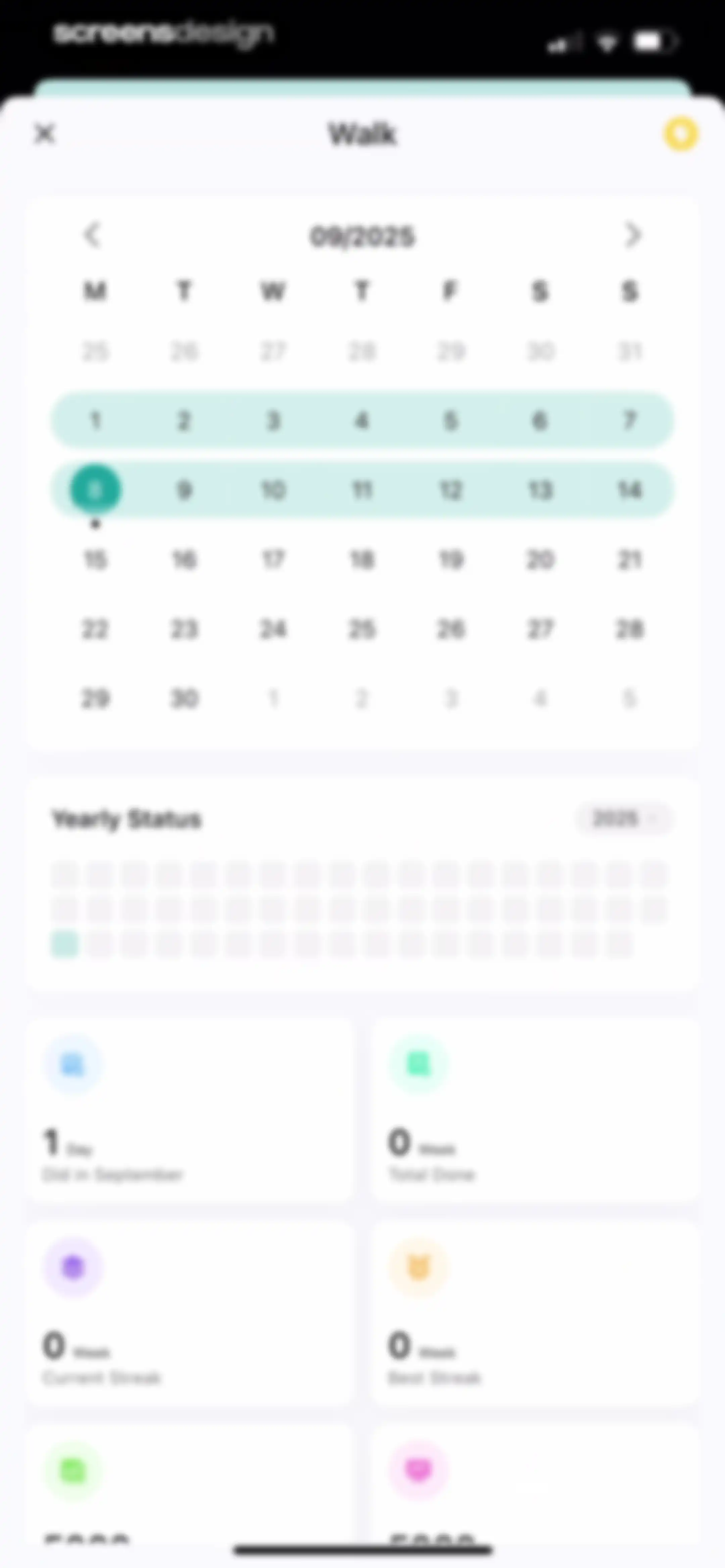 Habit Tracker screen 93