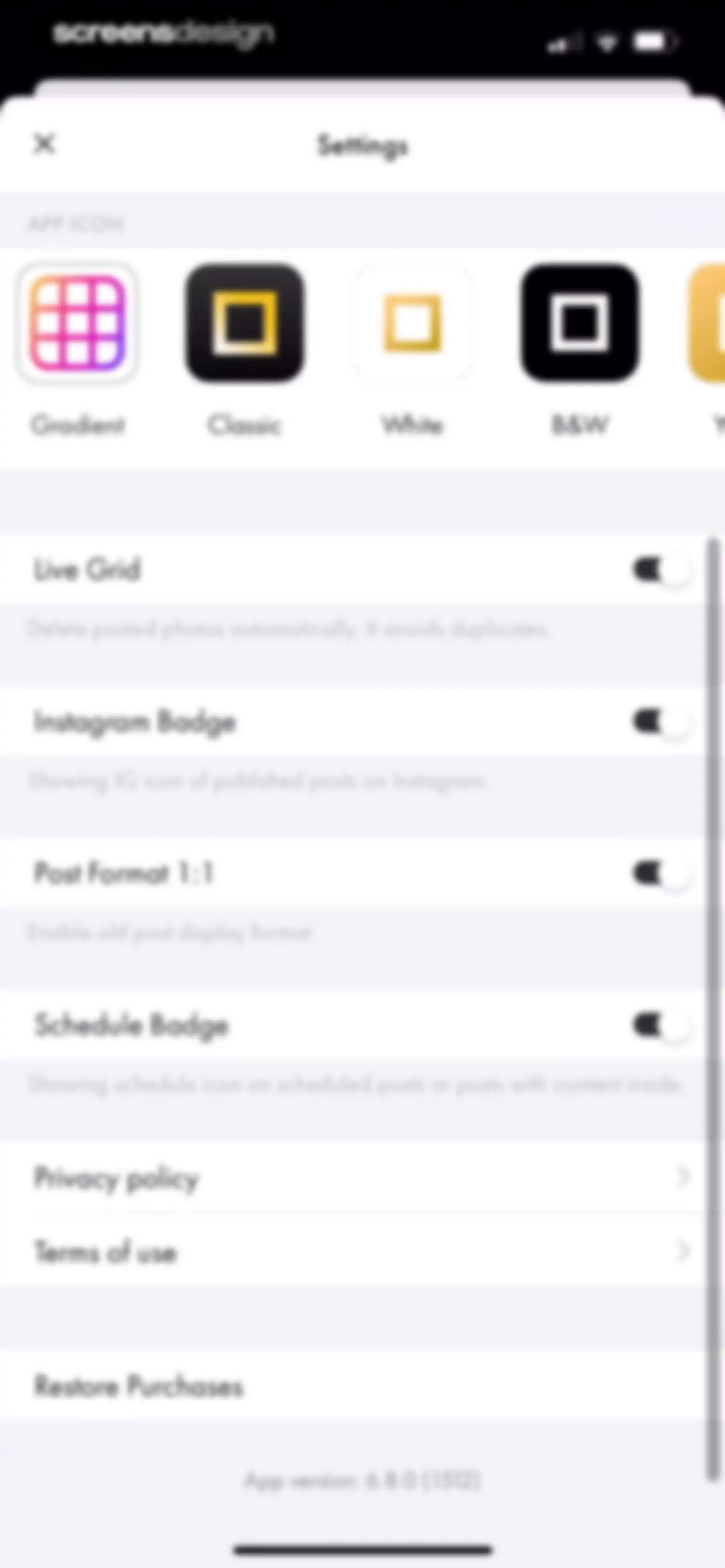 Layout for Instagram・Inpreview screen 68