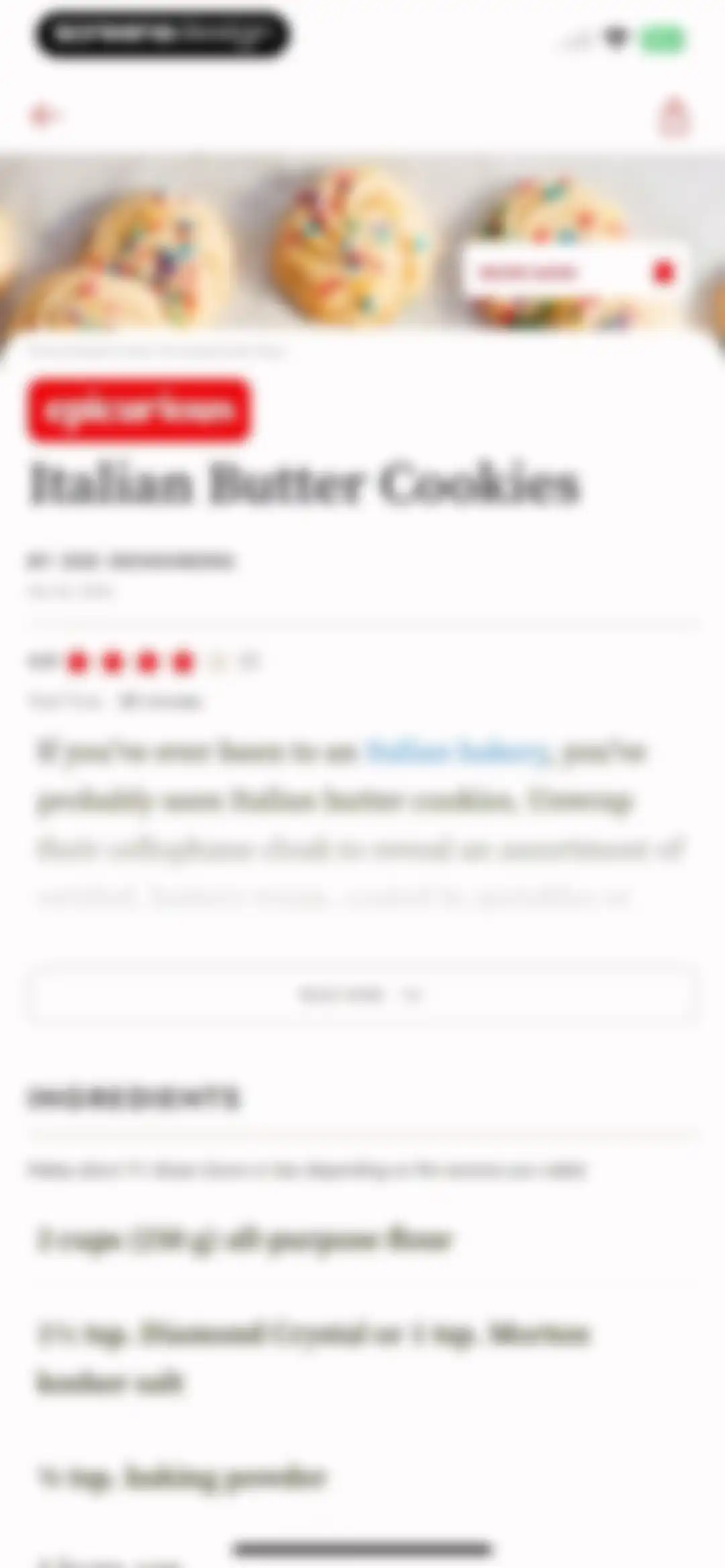 Epicurious screen 23