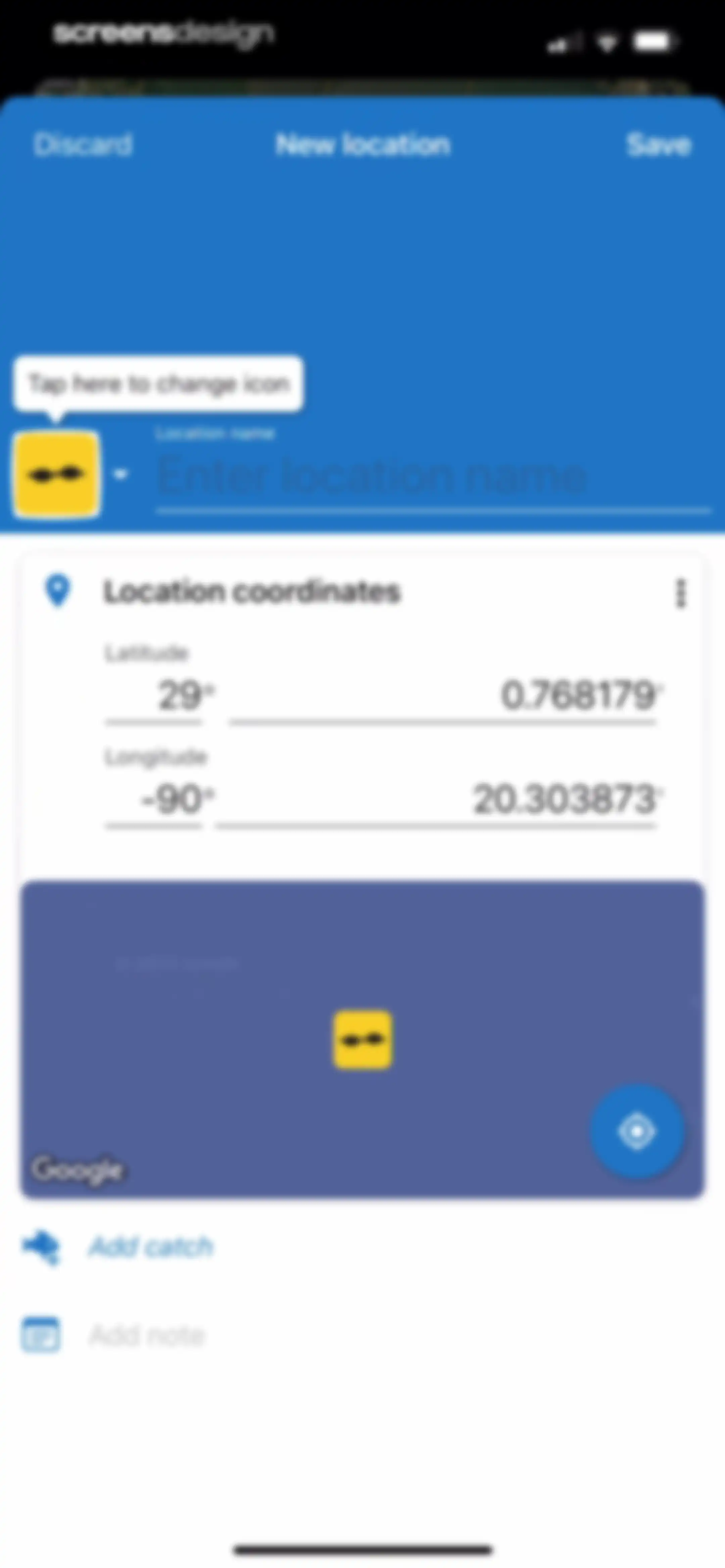 Fishing Points: Map & Forecast screen 21