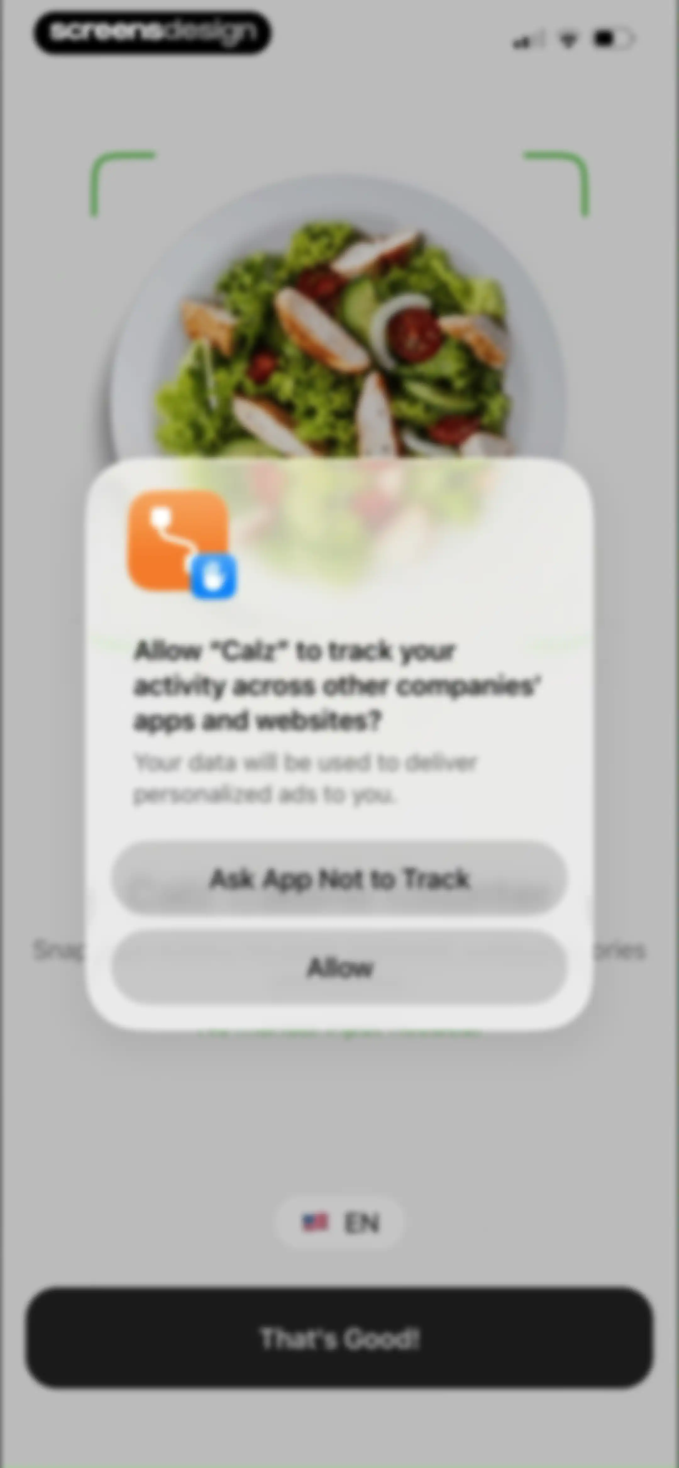 Calz - Calorie Counter AI screen 2