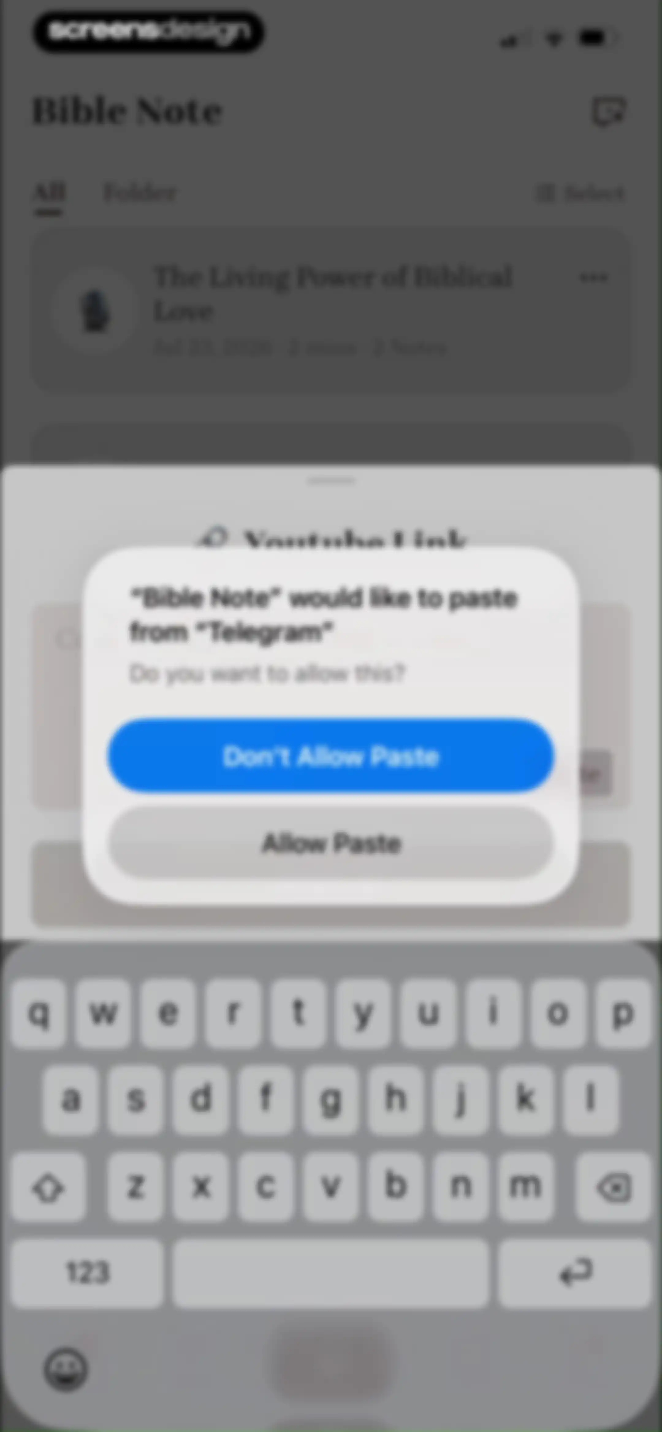 Bible Note: Sermon Notes screen 75