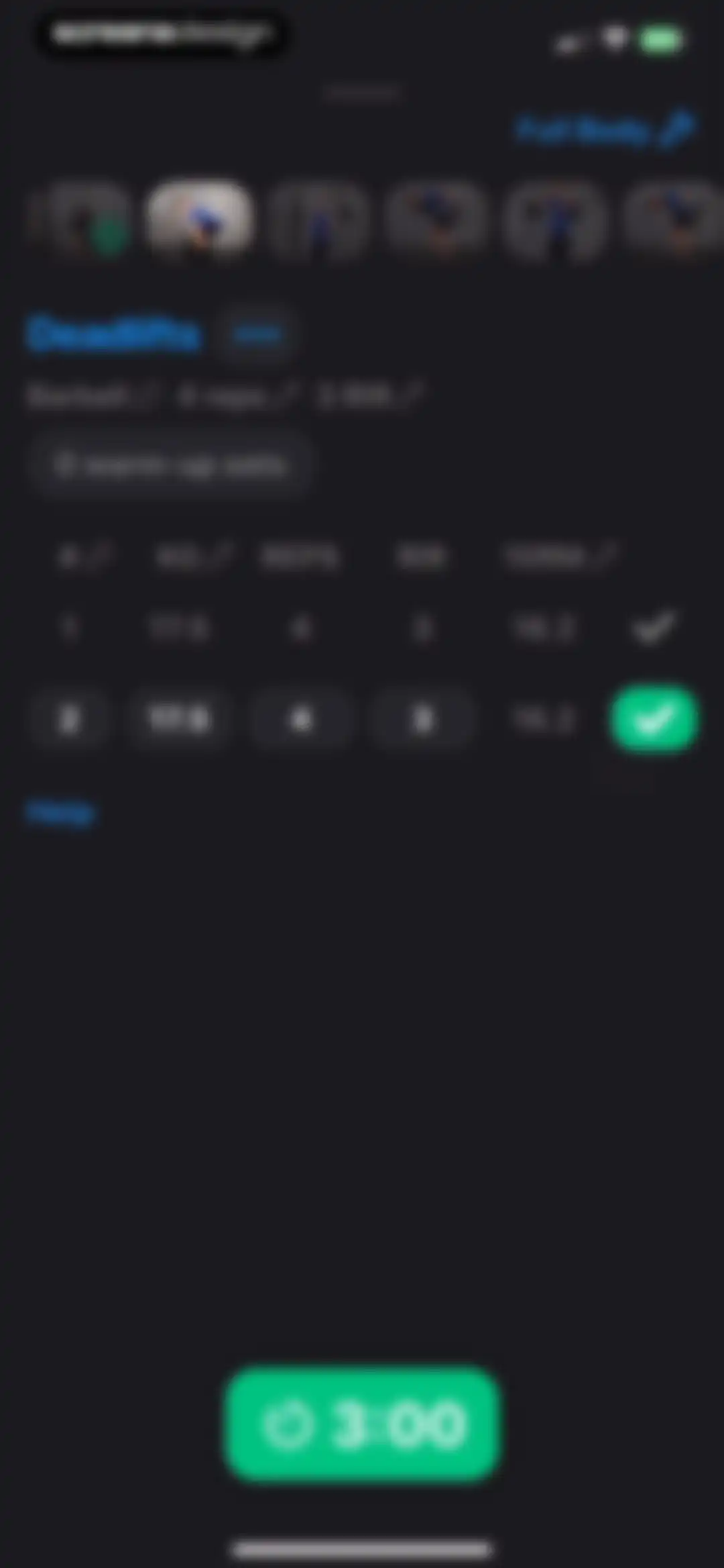 Gym Workout Alpha Progression screen 43
