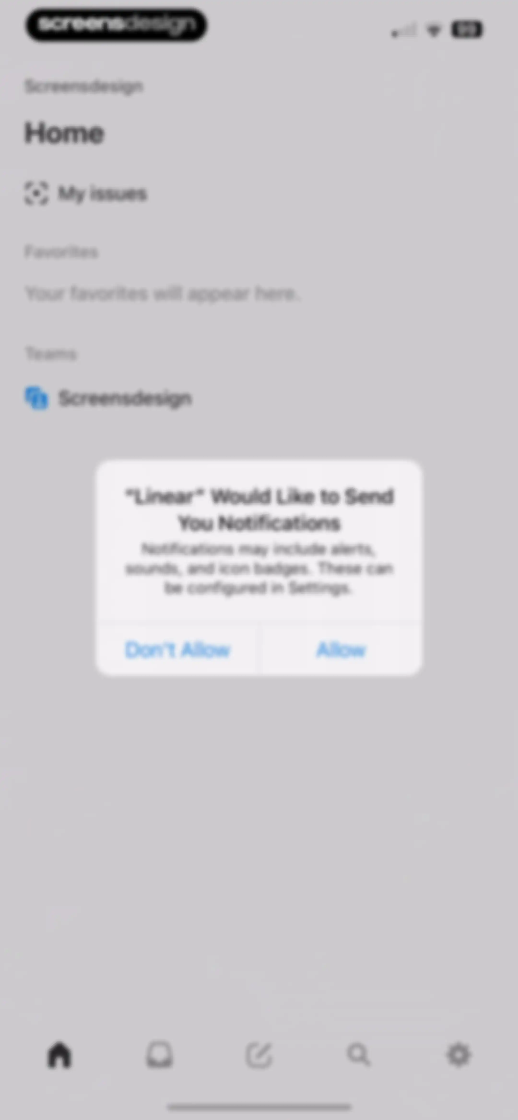 Linear Mobile screen 6
