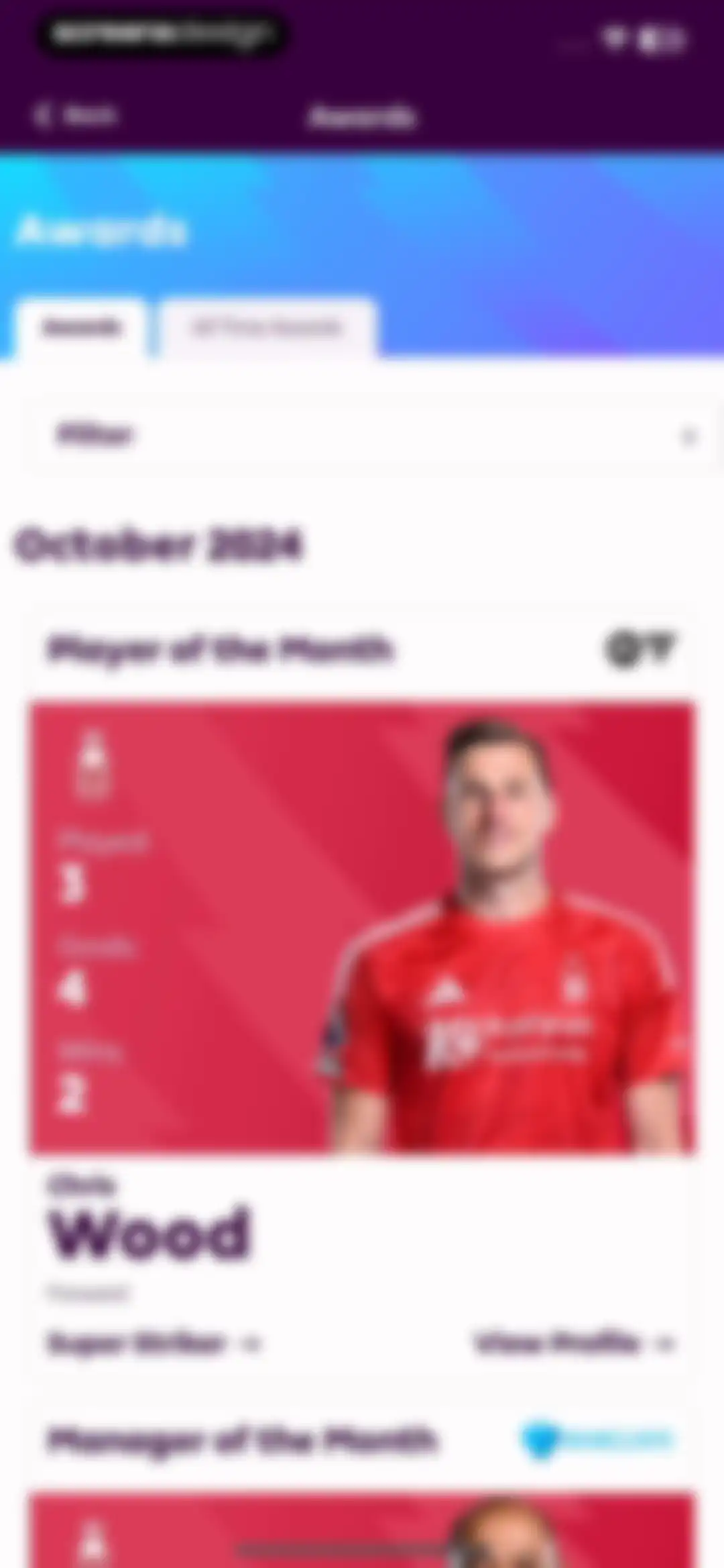 Premier League - Scores, News screen 98