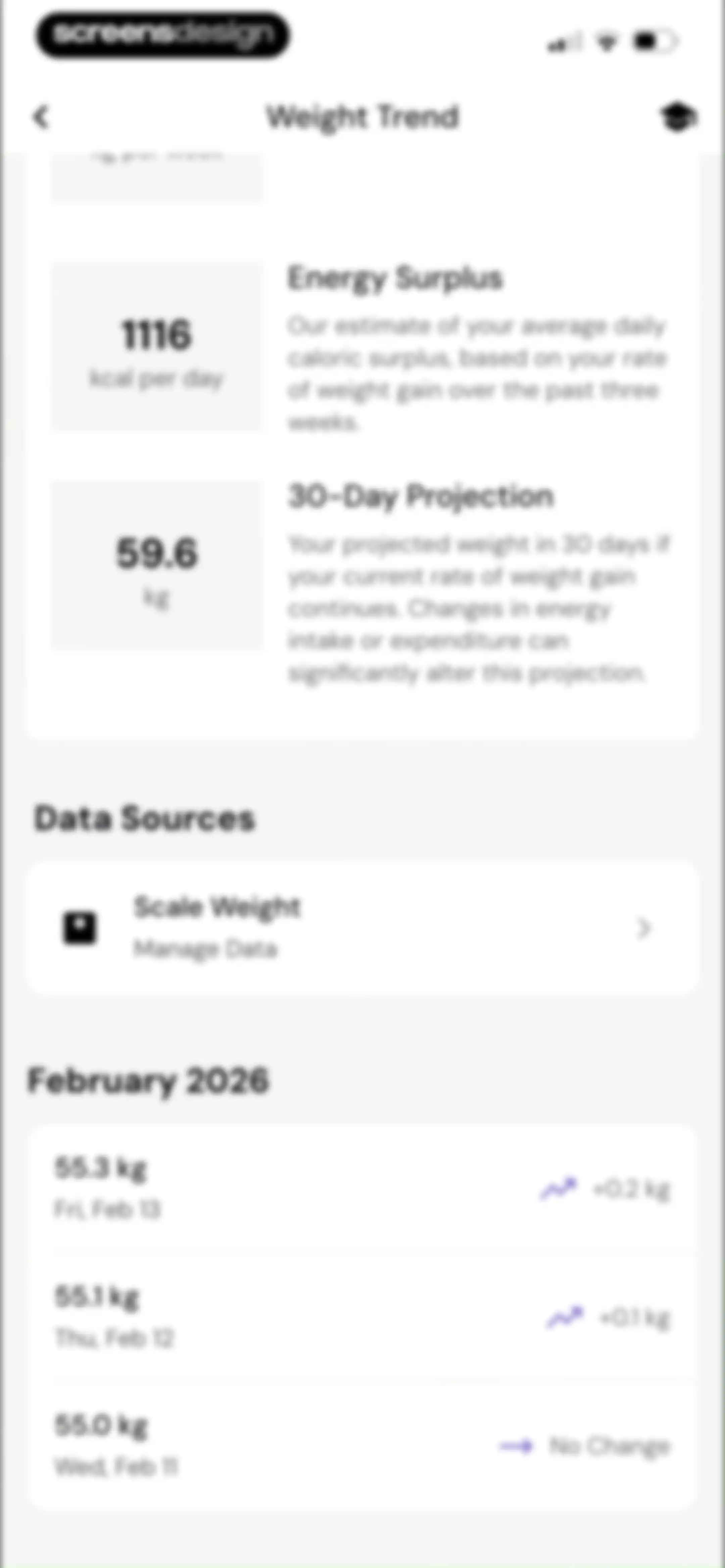 MacroFactor Workouts - Tracker screen 126