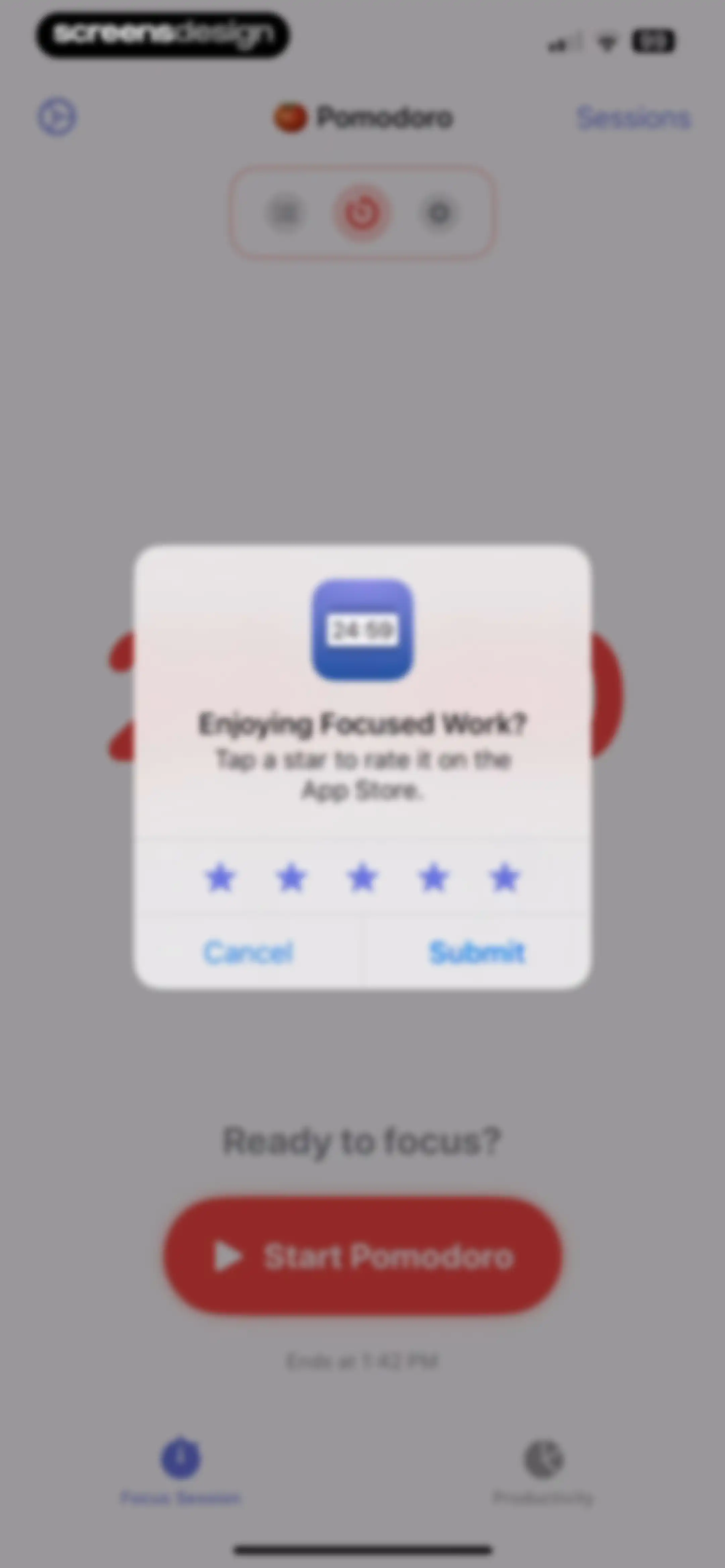 Focused Work - Pomodoro Timer screen 22