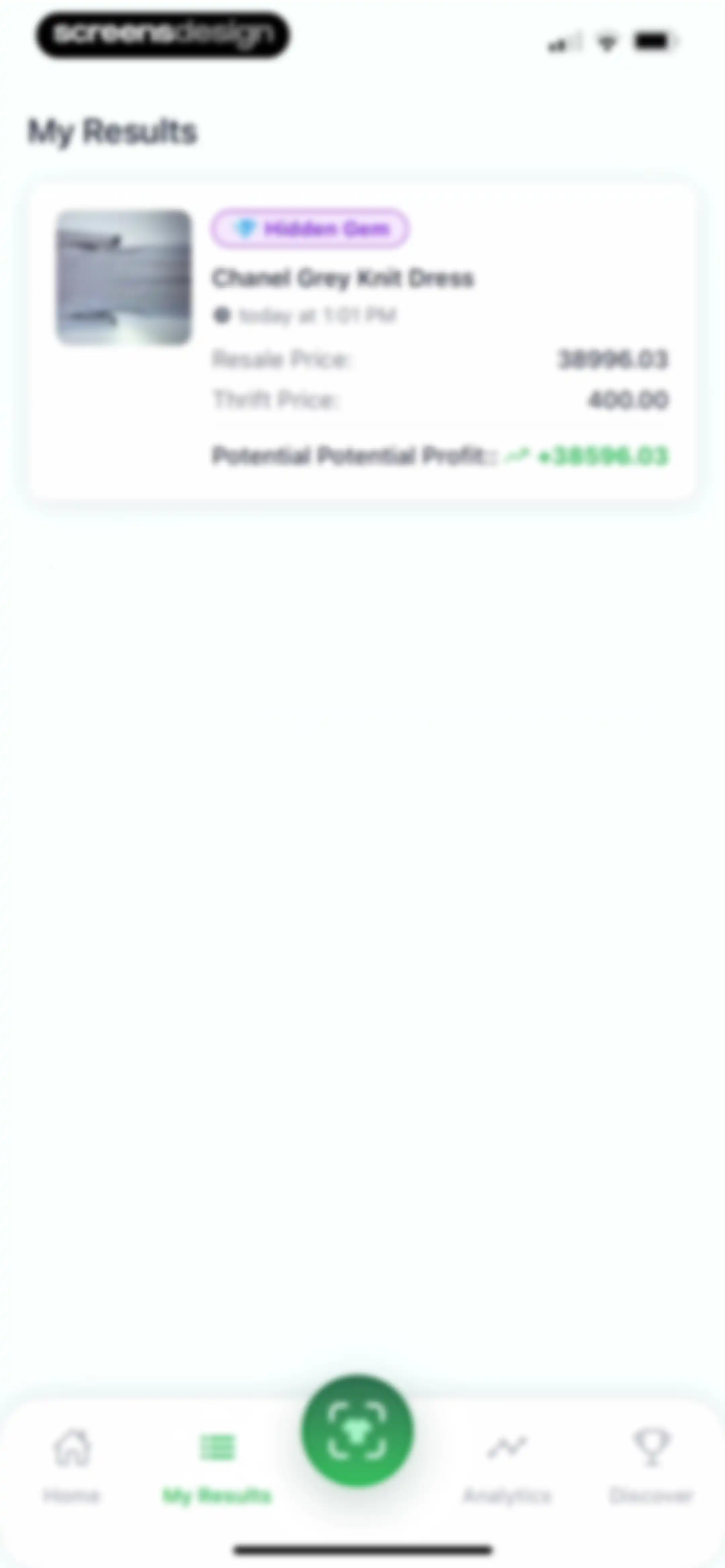 ThriftAI: Profit Identifier screen 85