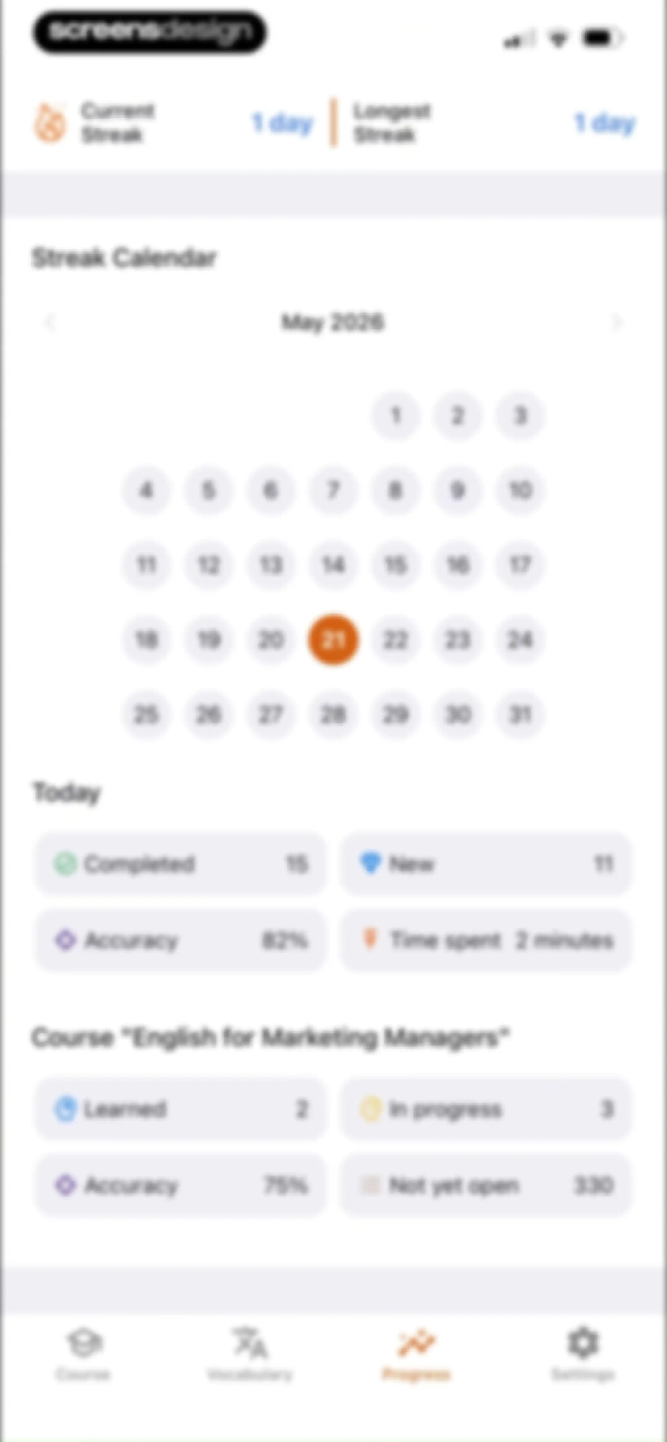 PeakTalk: Job-specific English screen 51