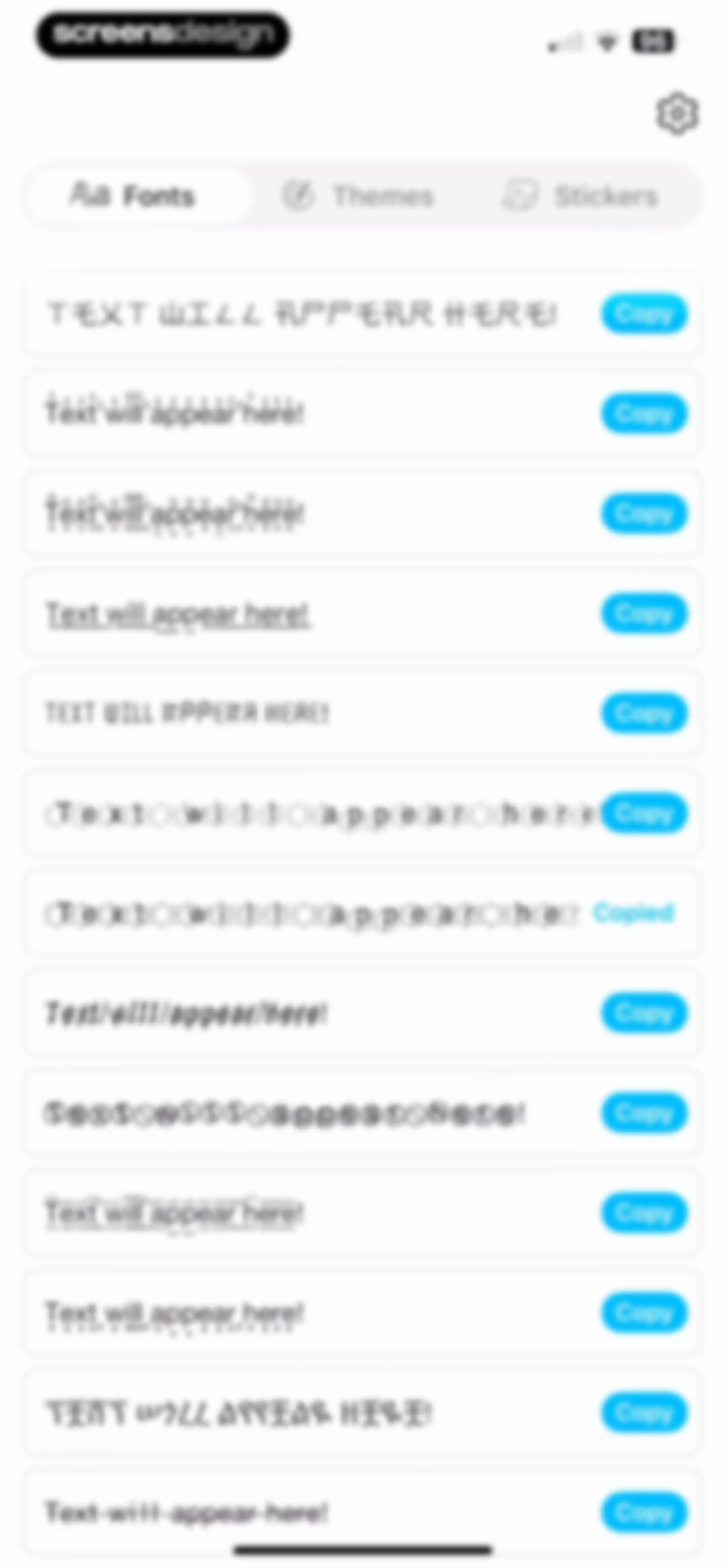 Fonts - AI Stickers screen 45