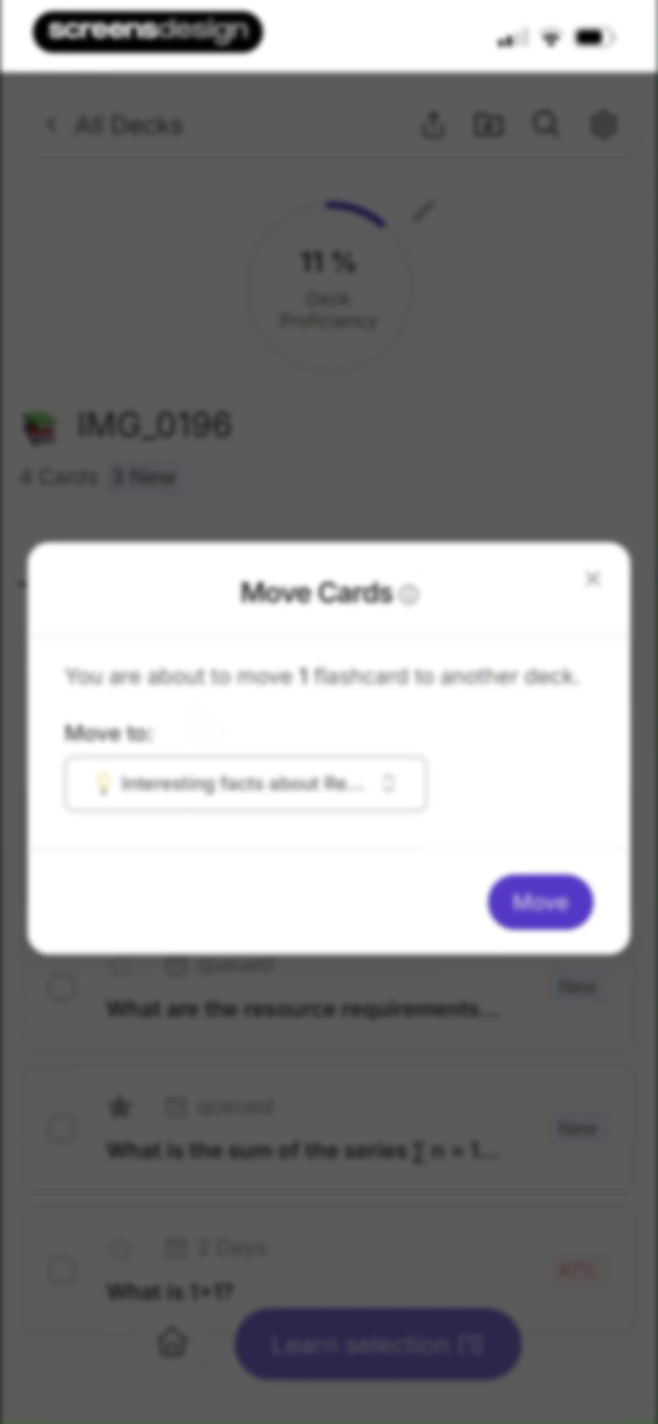 Retain Cards: AI Flashcards screen 78
