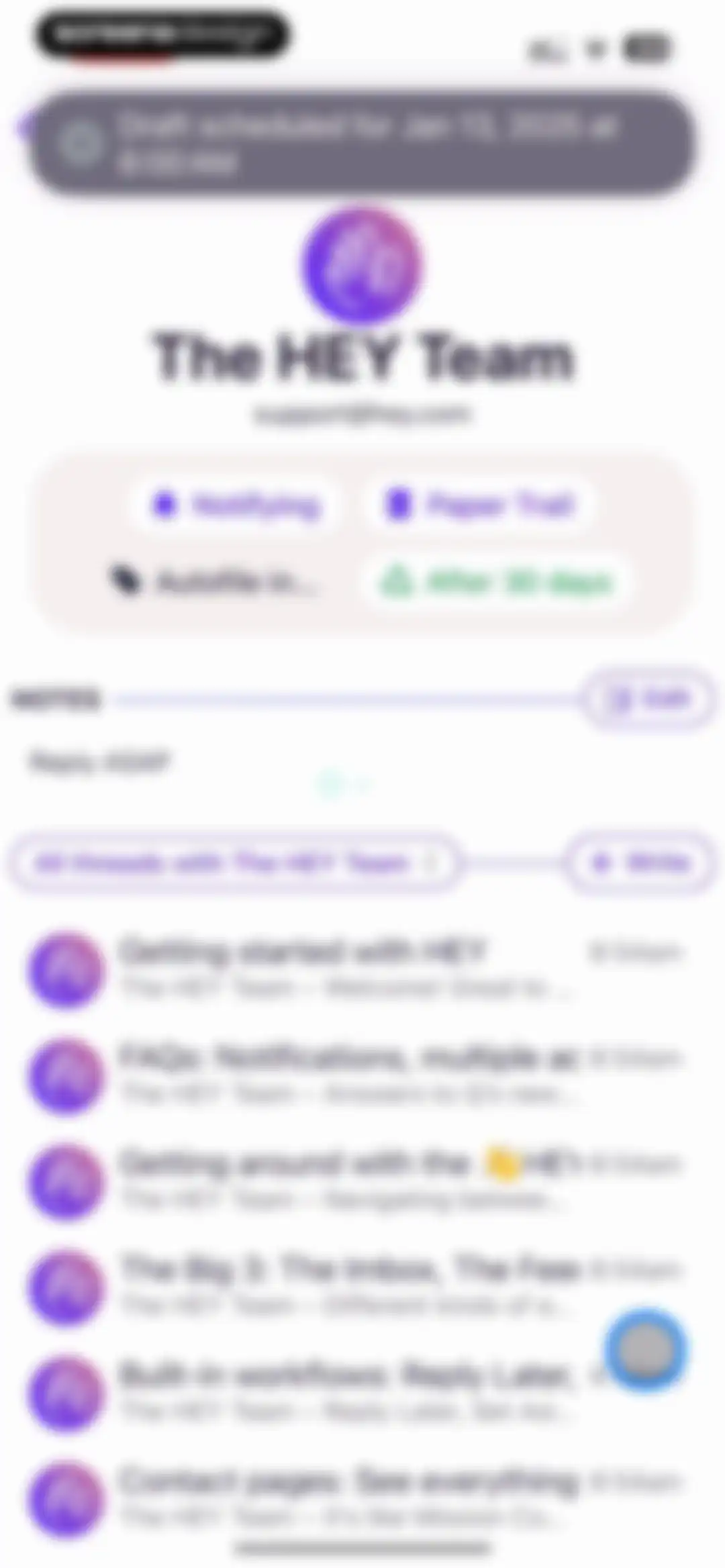 HEY Email screen 42