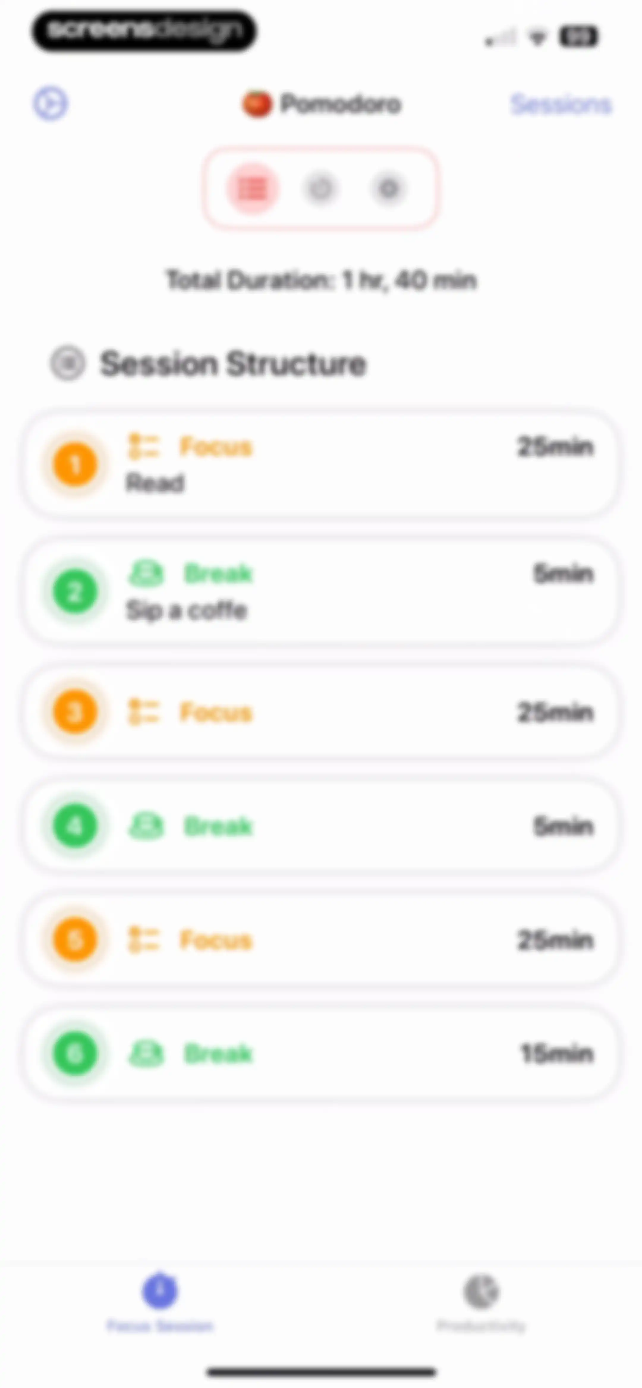 Focused Work - Pomodoro Timer screen 28