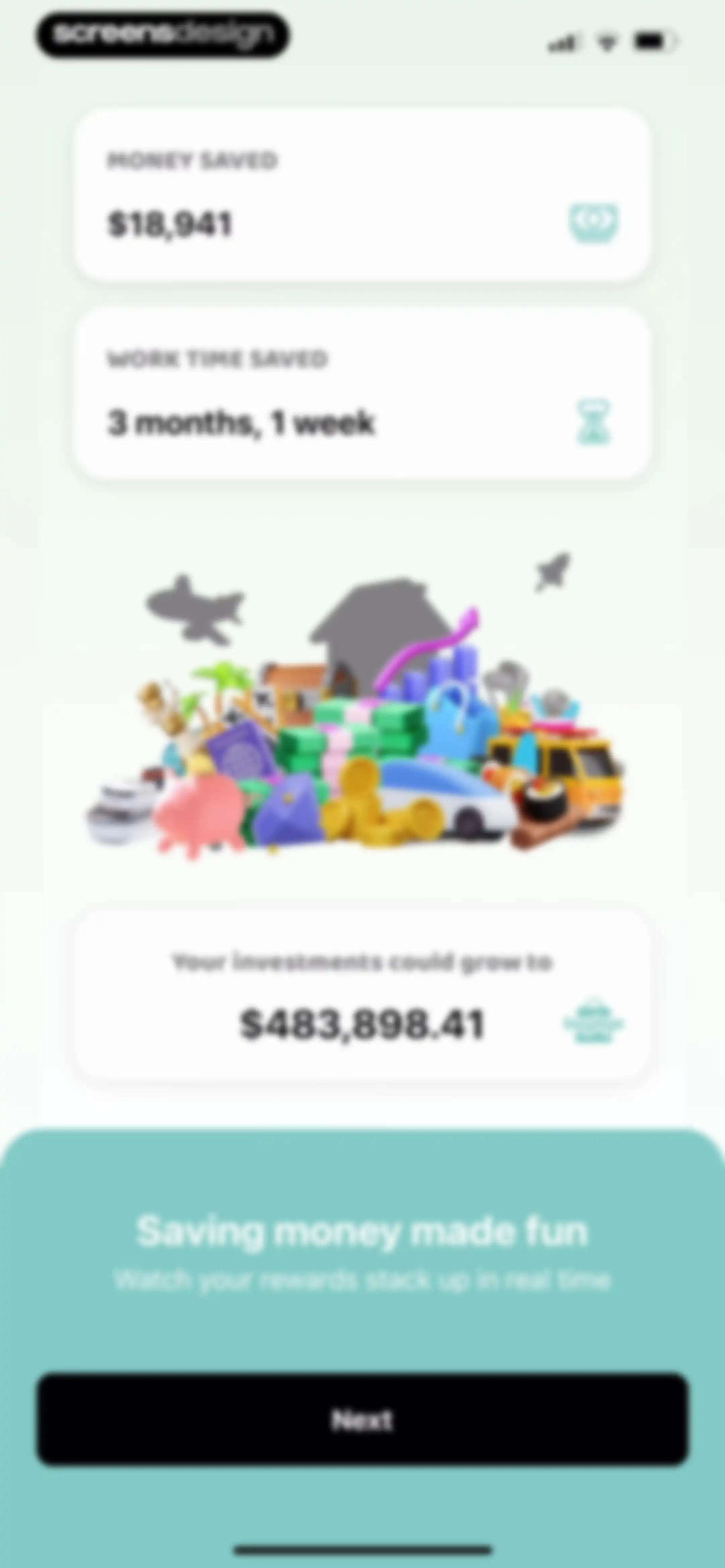 BuyBye - Budget Planner screen 1