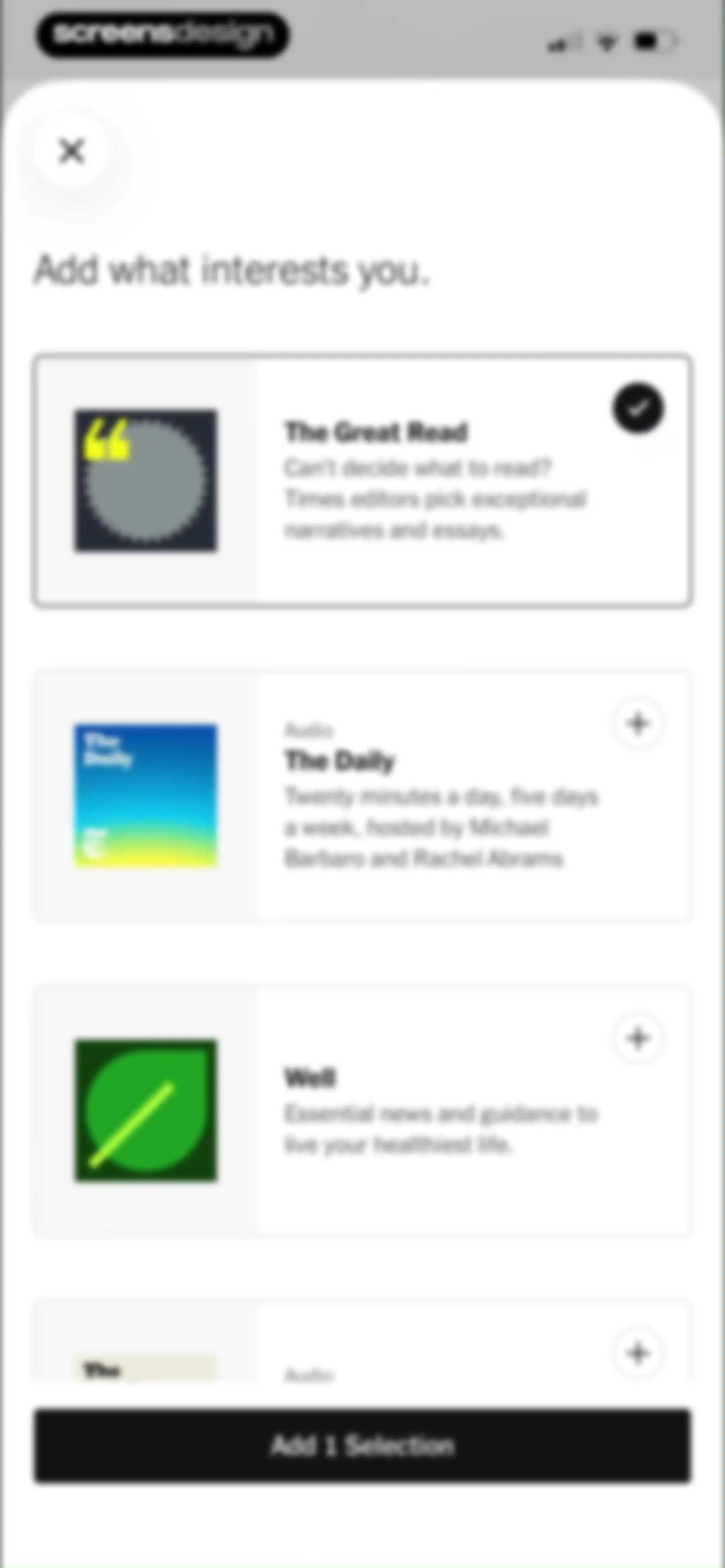 NYTimes: US and Global News screen 92