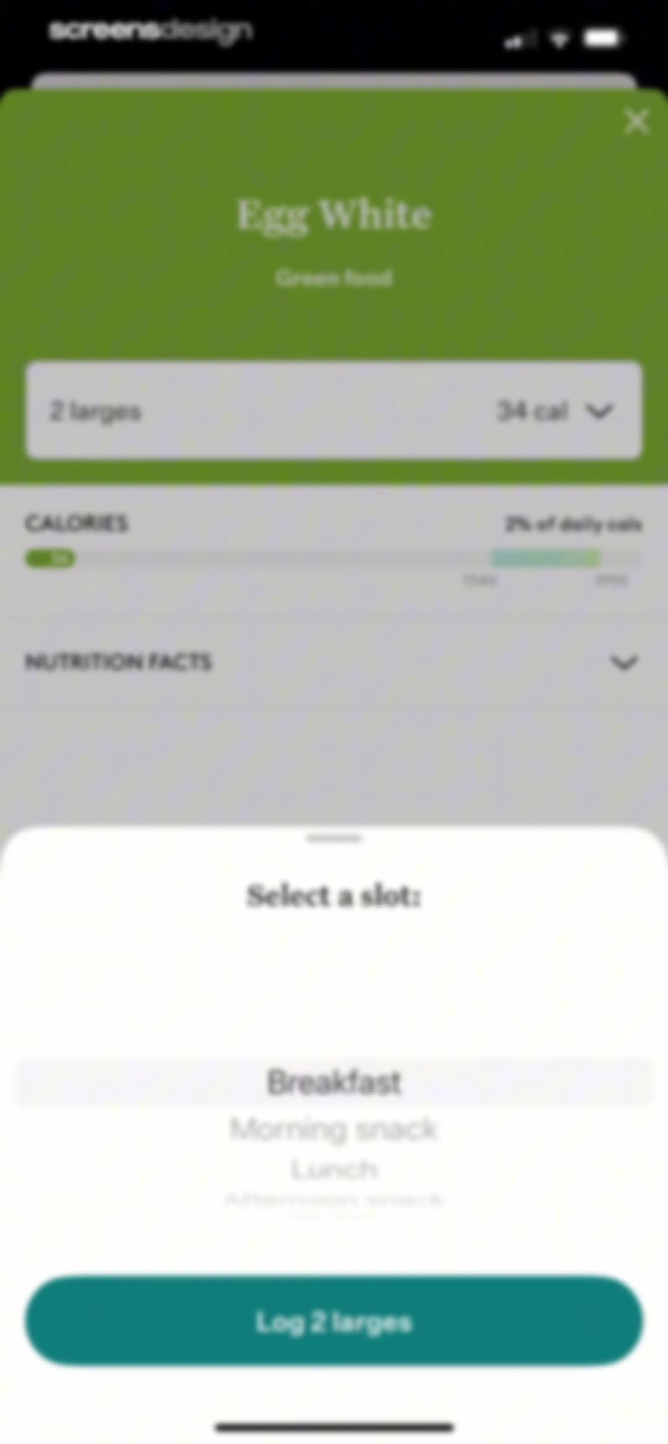 Noom Weight Loss, Food Tracker screen 282