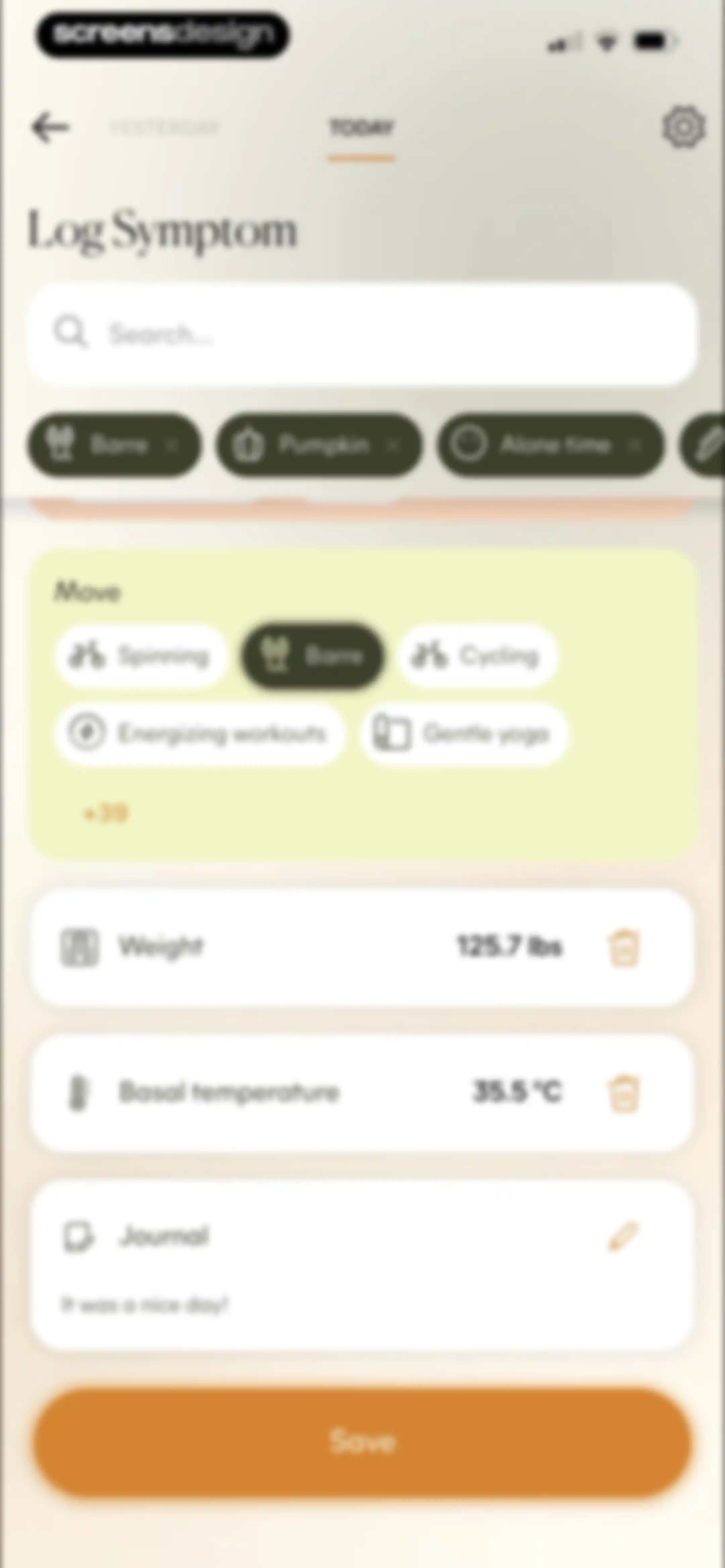 Lively - Period Tracker, Cycle screen 41