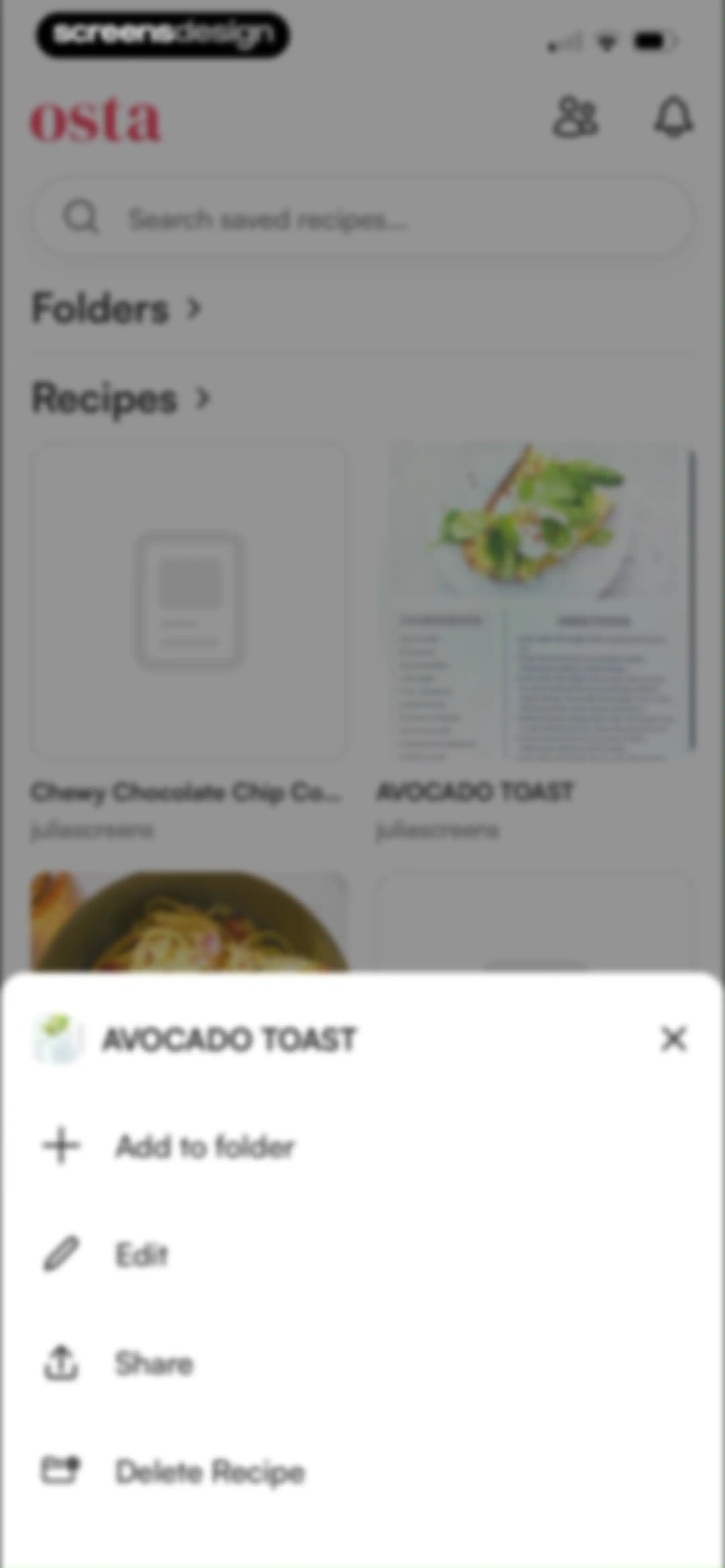 Osta: Save & Share Recipes screen 123