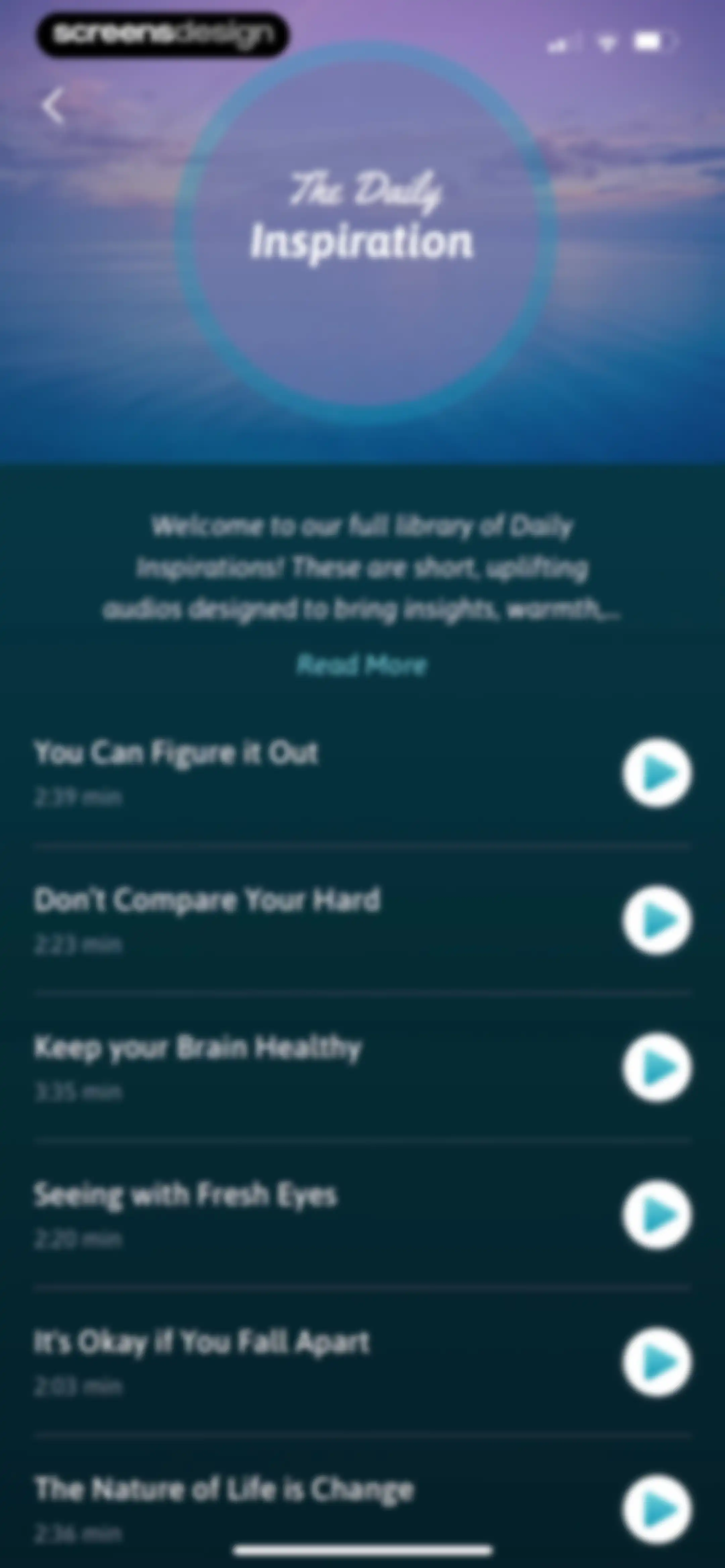The Tapping Solution screen 49